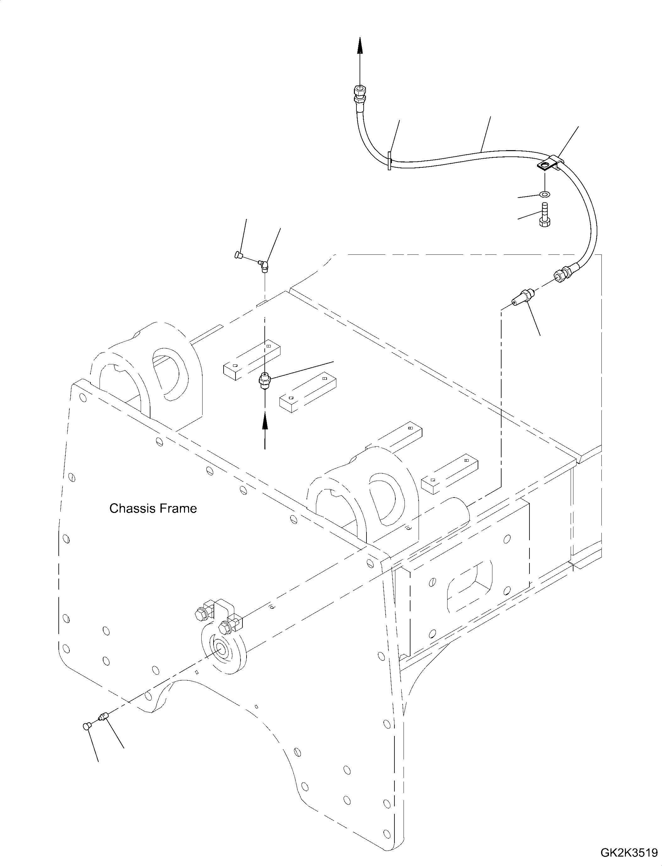 Hose, Lubrication 20J-23-61131 KOMATSU