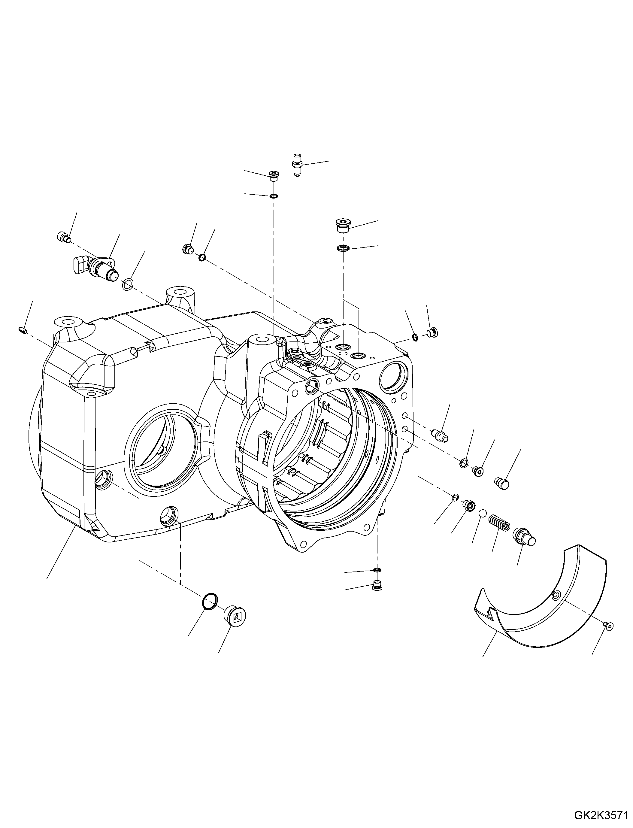 Резьбовая пробка ZF4475280015 KOMATSU