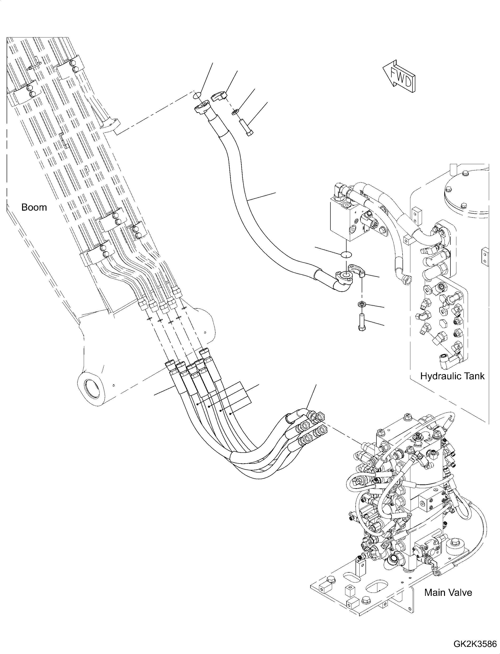 Шланг 20E-70-61580 KOMATSU