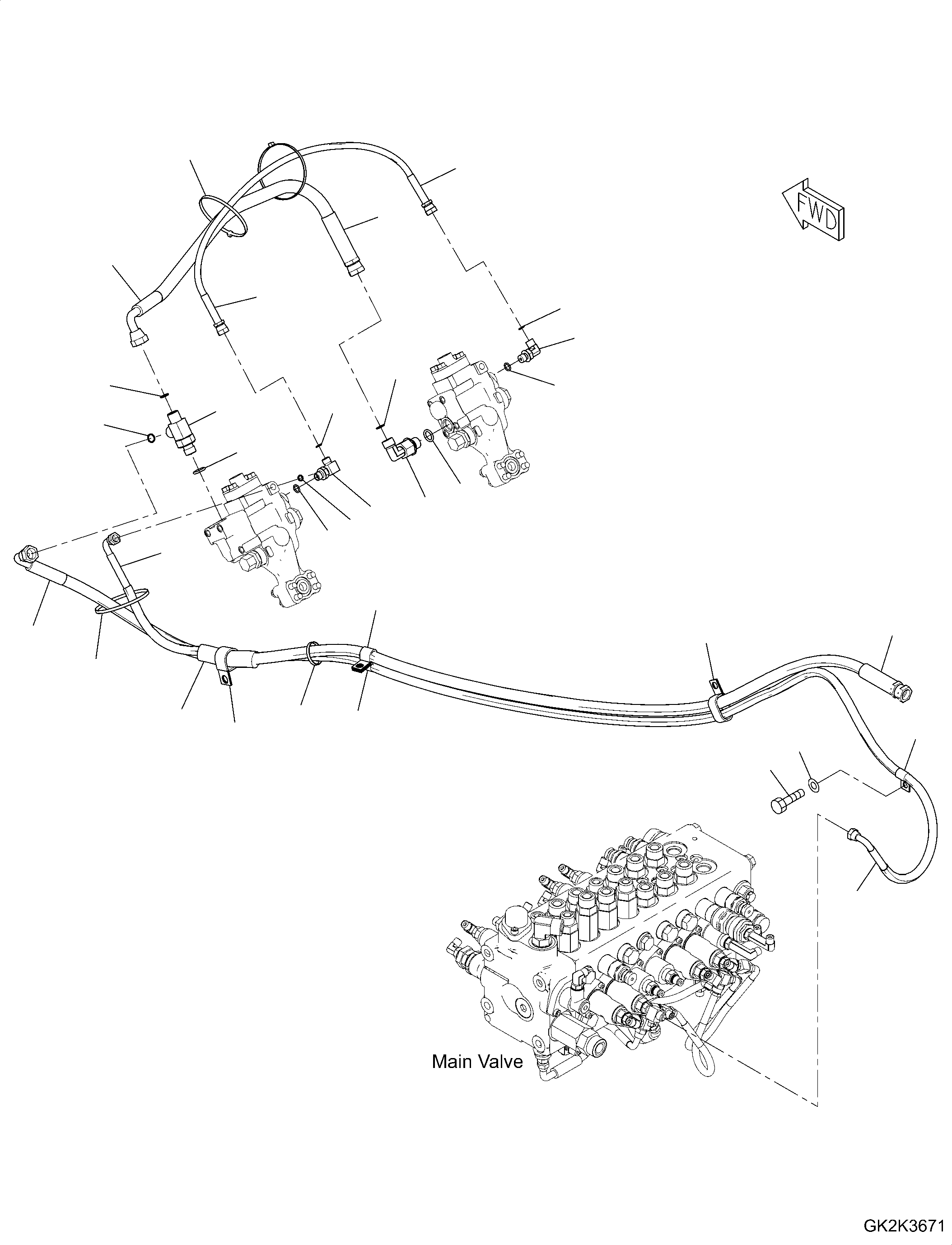 Шланг 02775-00407 KOMATSU