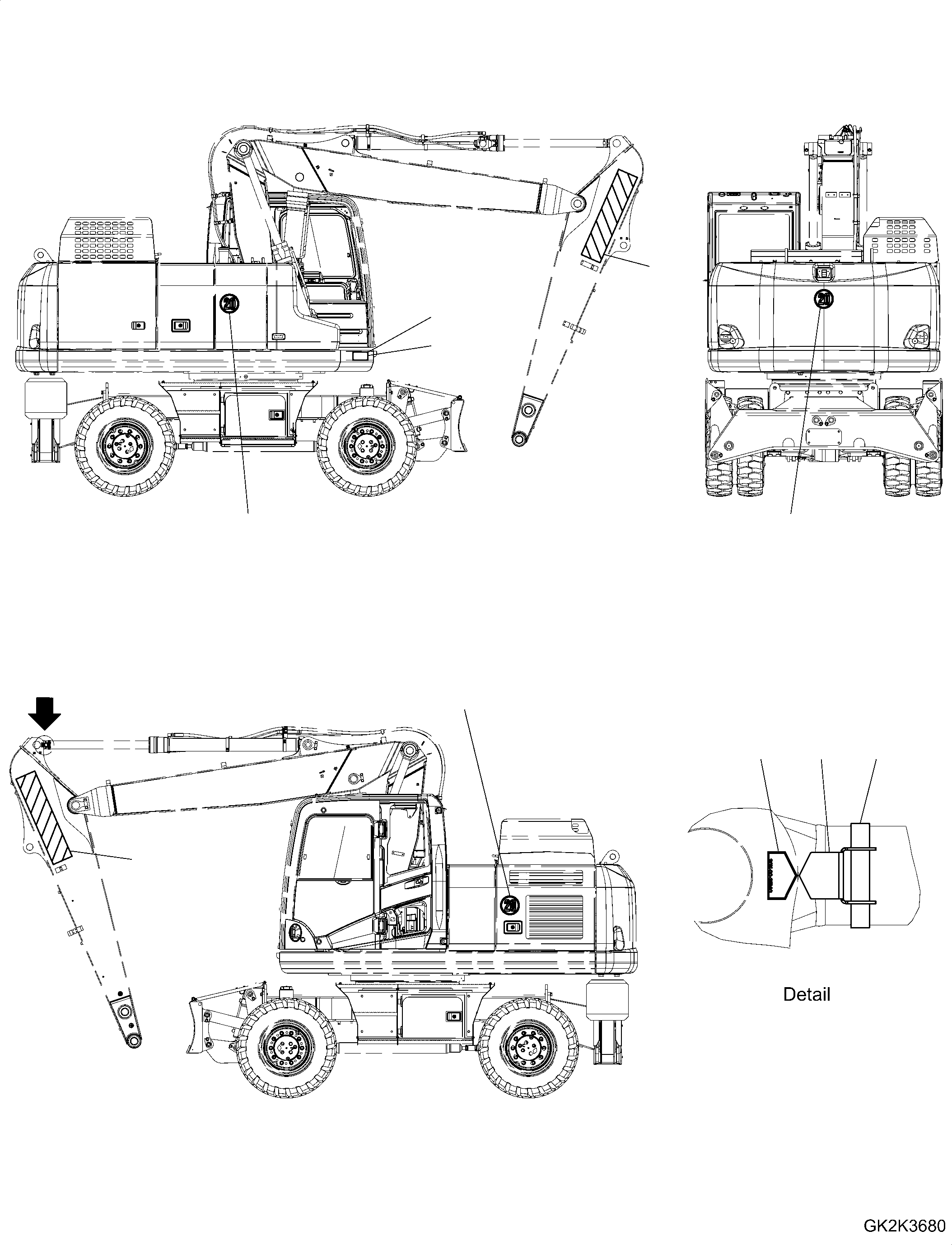 Табличка фирменная (ограниченная поставка) (09602-030N0) KOMATSU