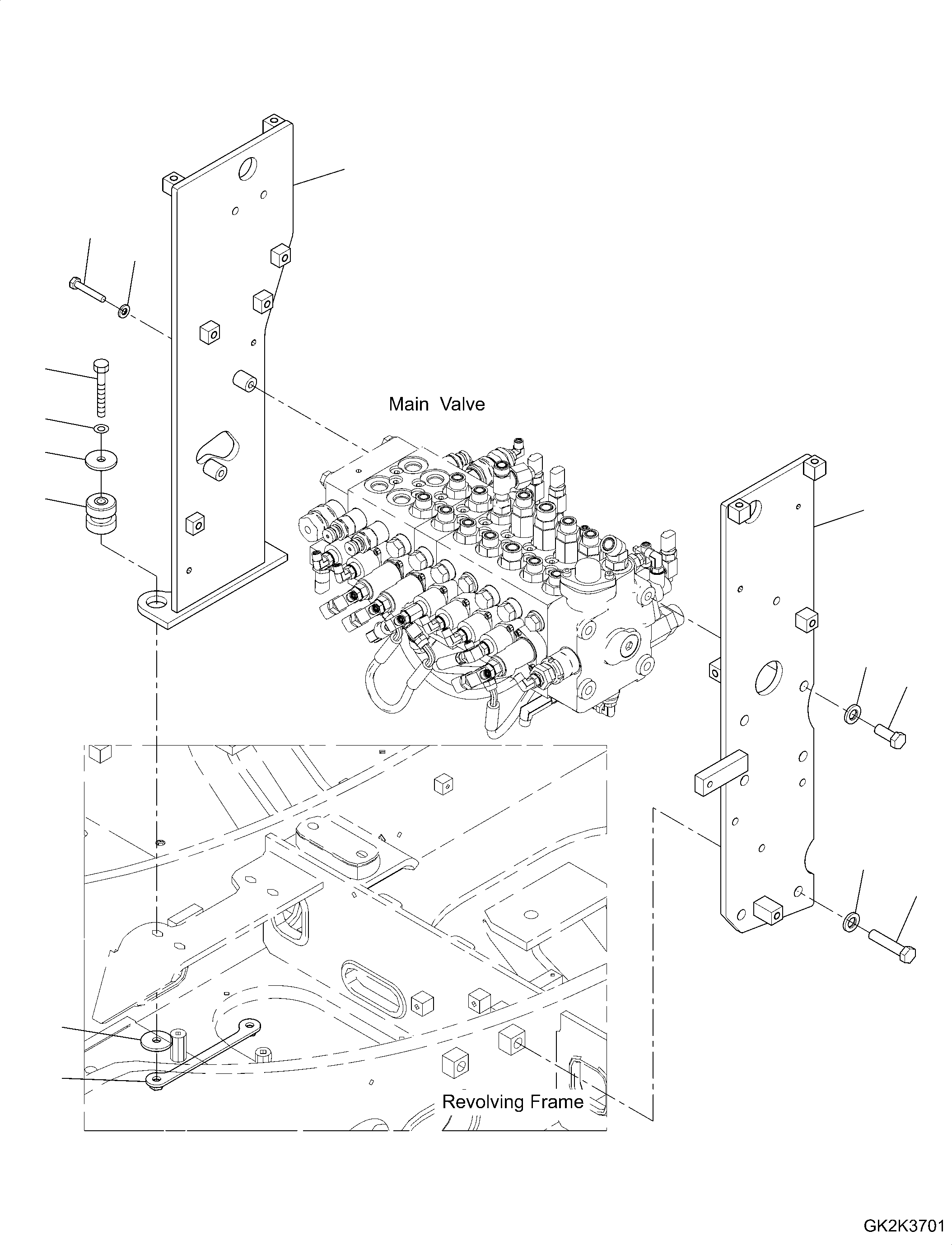 Кронштейн 20G-62-61441 KOMATSU