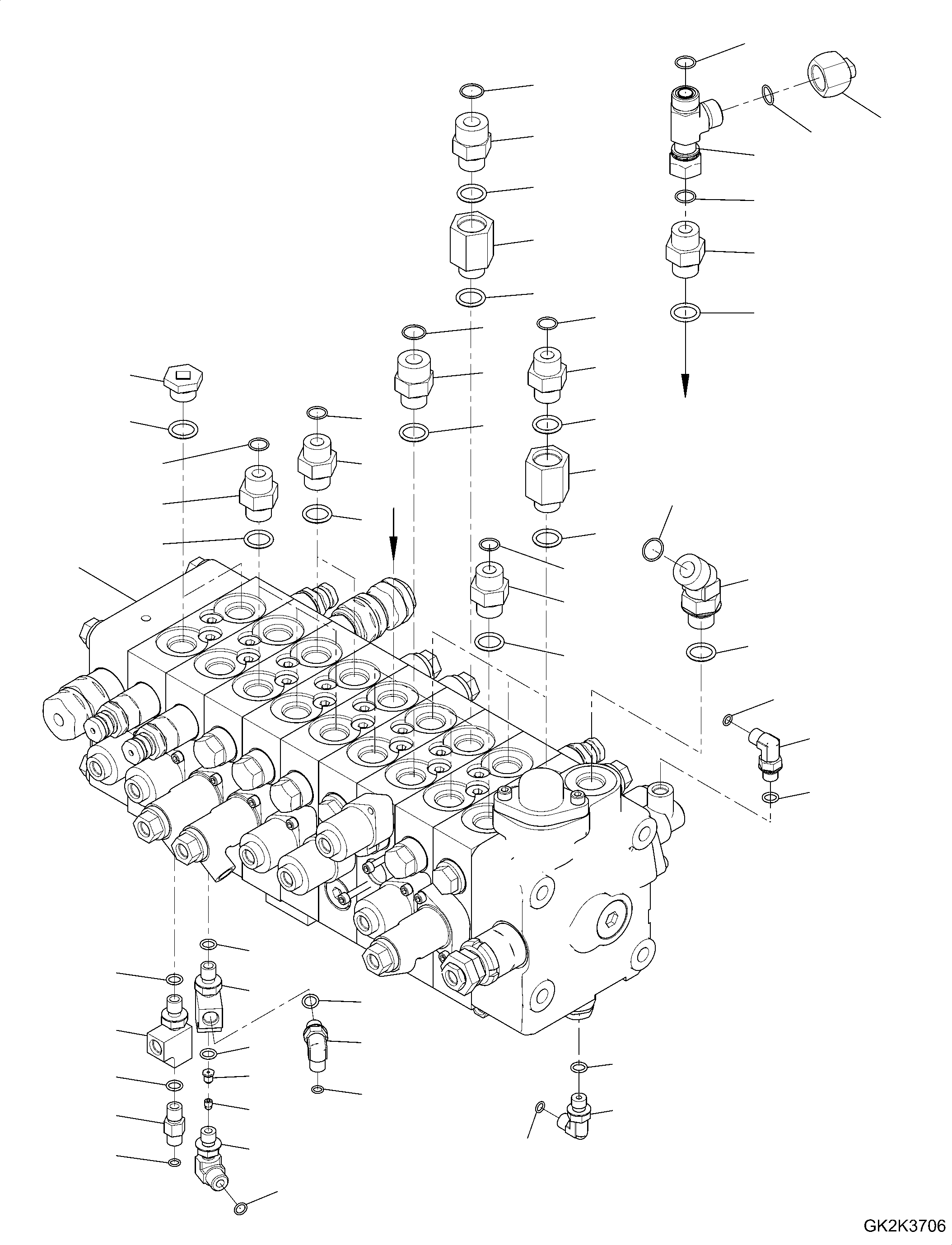 Управляющий клапан 723-59-23200 KOMATSU