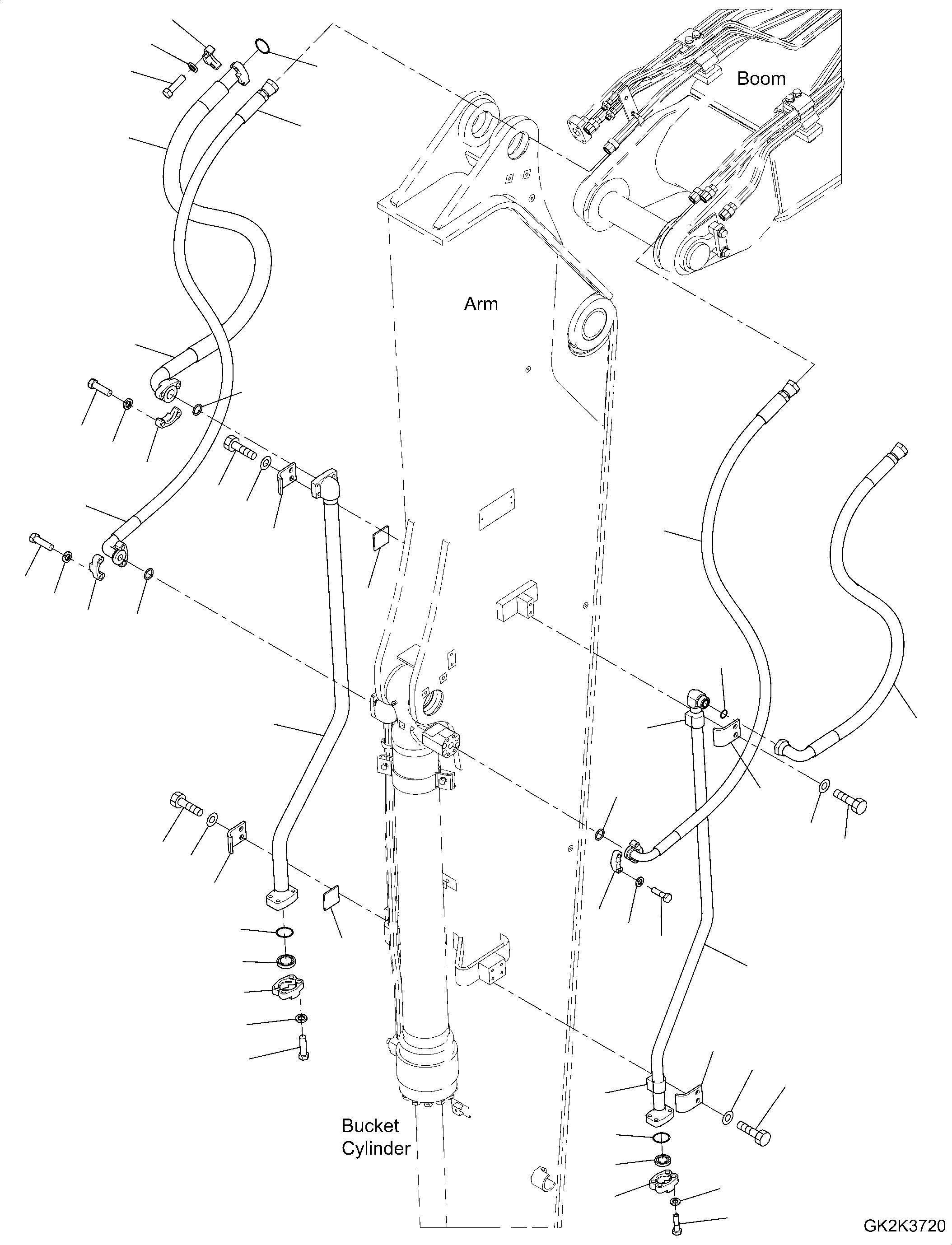 Шланг 20G-70-61150 KOMATSU