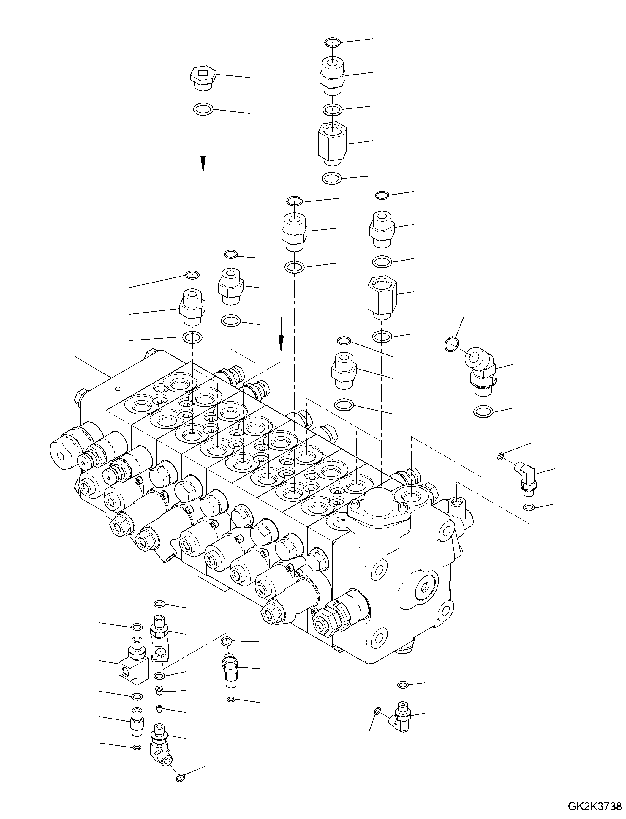 Управляющий клапан 723-59-23501 KOMATSU