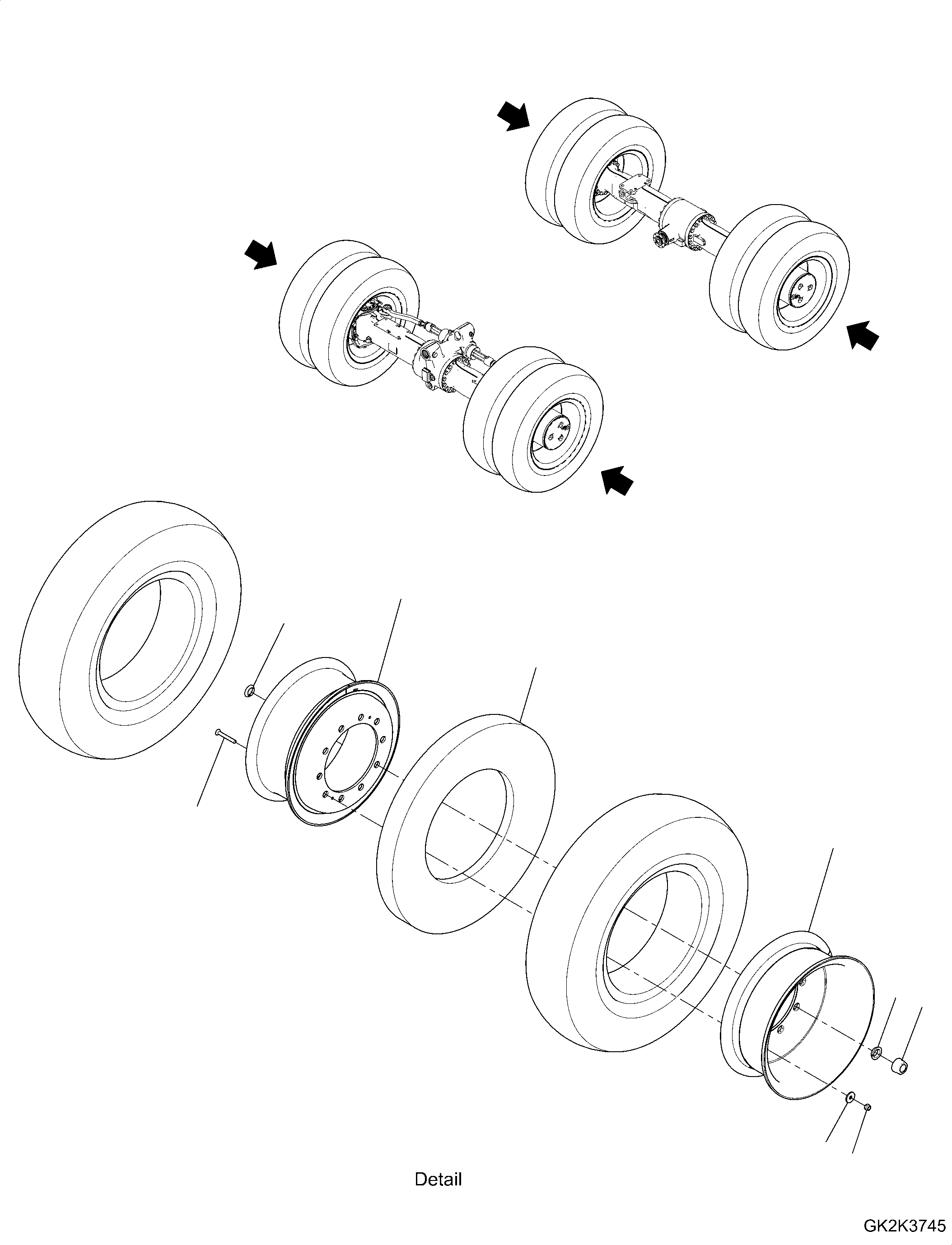 Rim, Wheel 20J-30-61230 KOMATSU