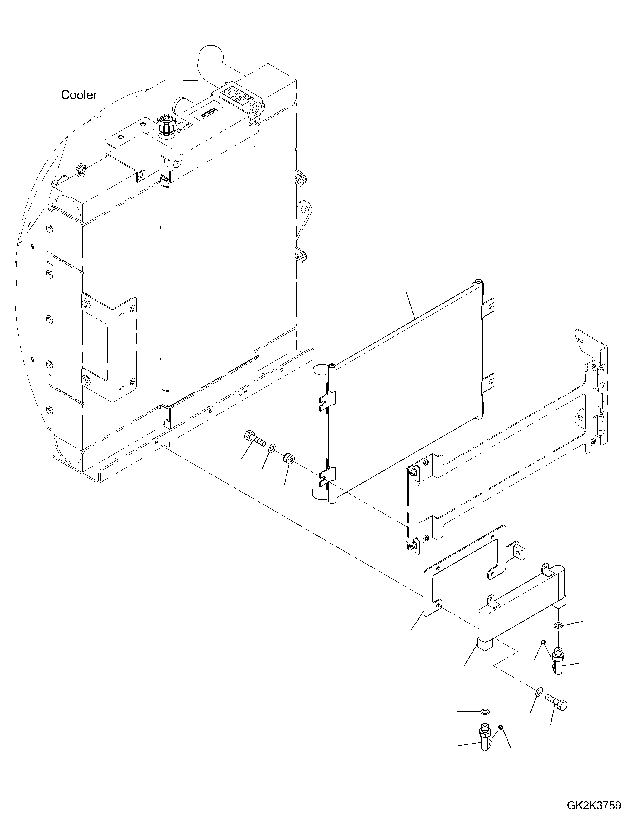 Кронштейн 20G-03-61231 KOMATSU