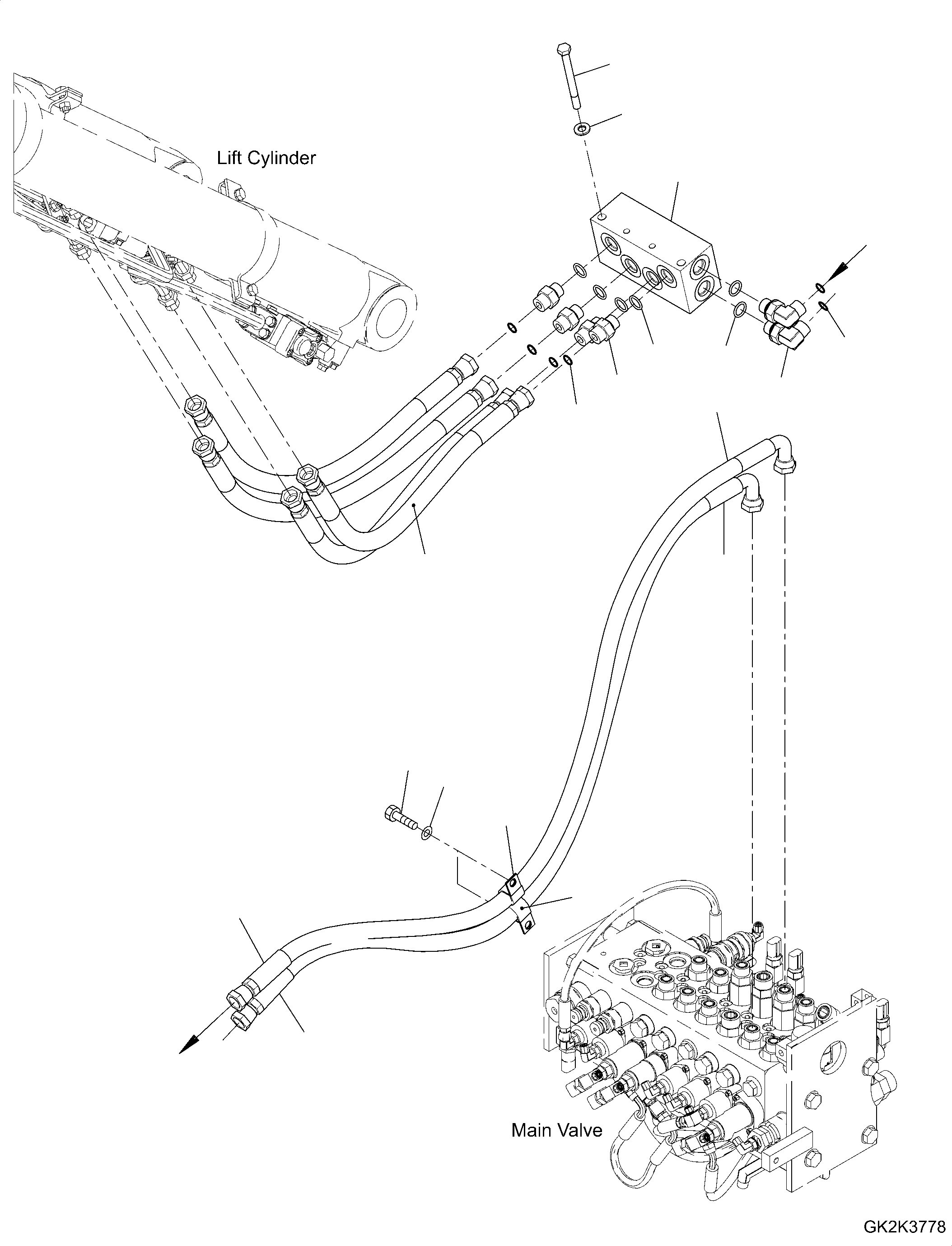 Шланг 20G-62-61161 KOMATSU