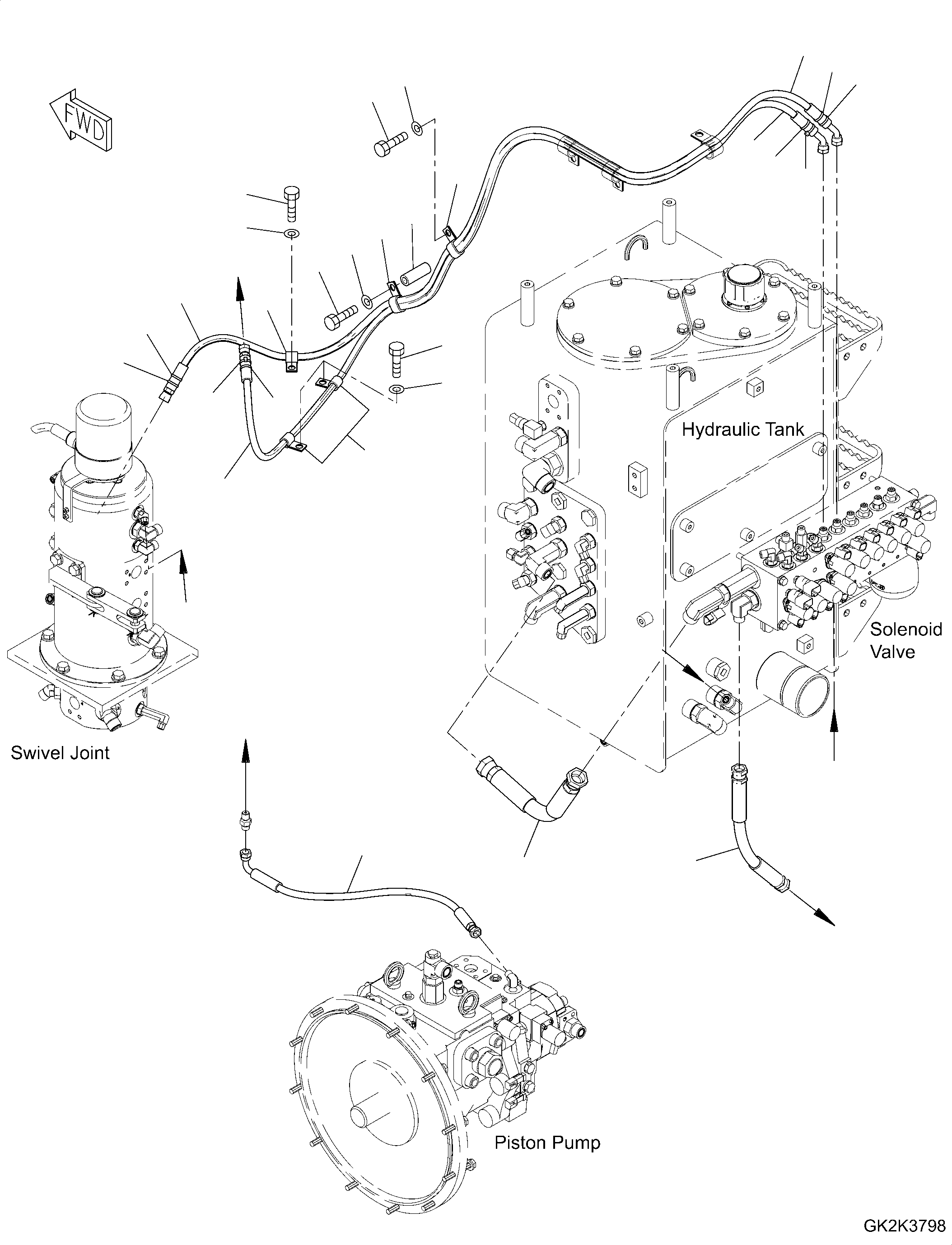 Шланг 02774-004A3 KOMATSU