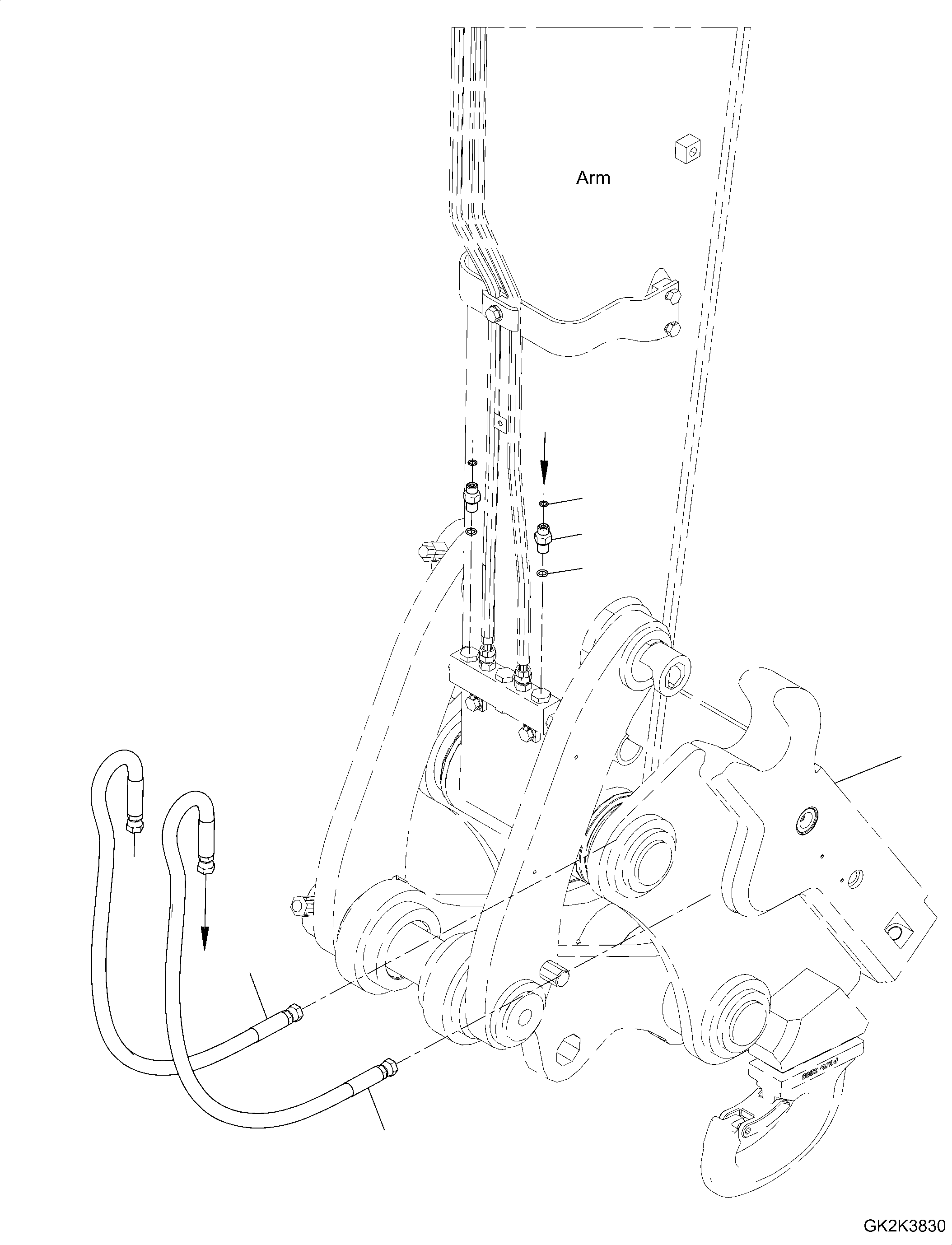Шланг 20J-70-61540 KOMATSU