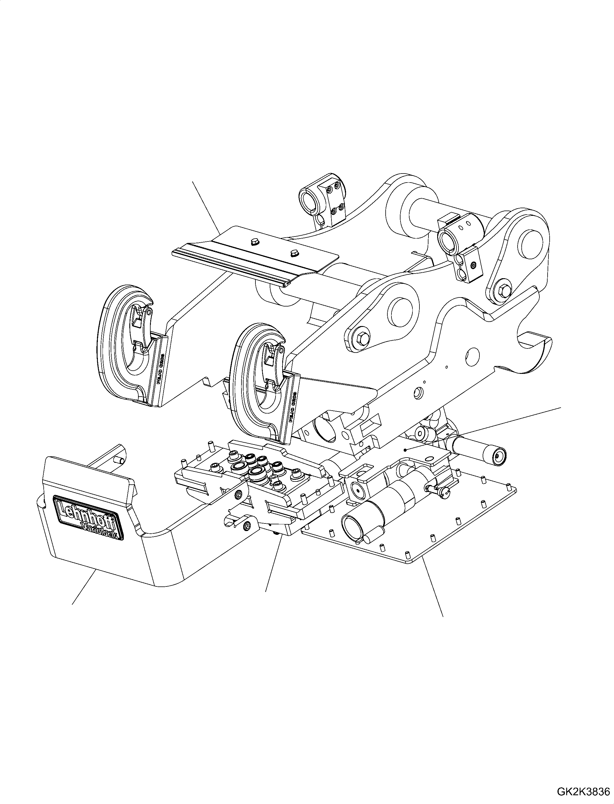 Hydraulic Installation, Quick Coupler, (not Shown) LA255651 KOMATSU