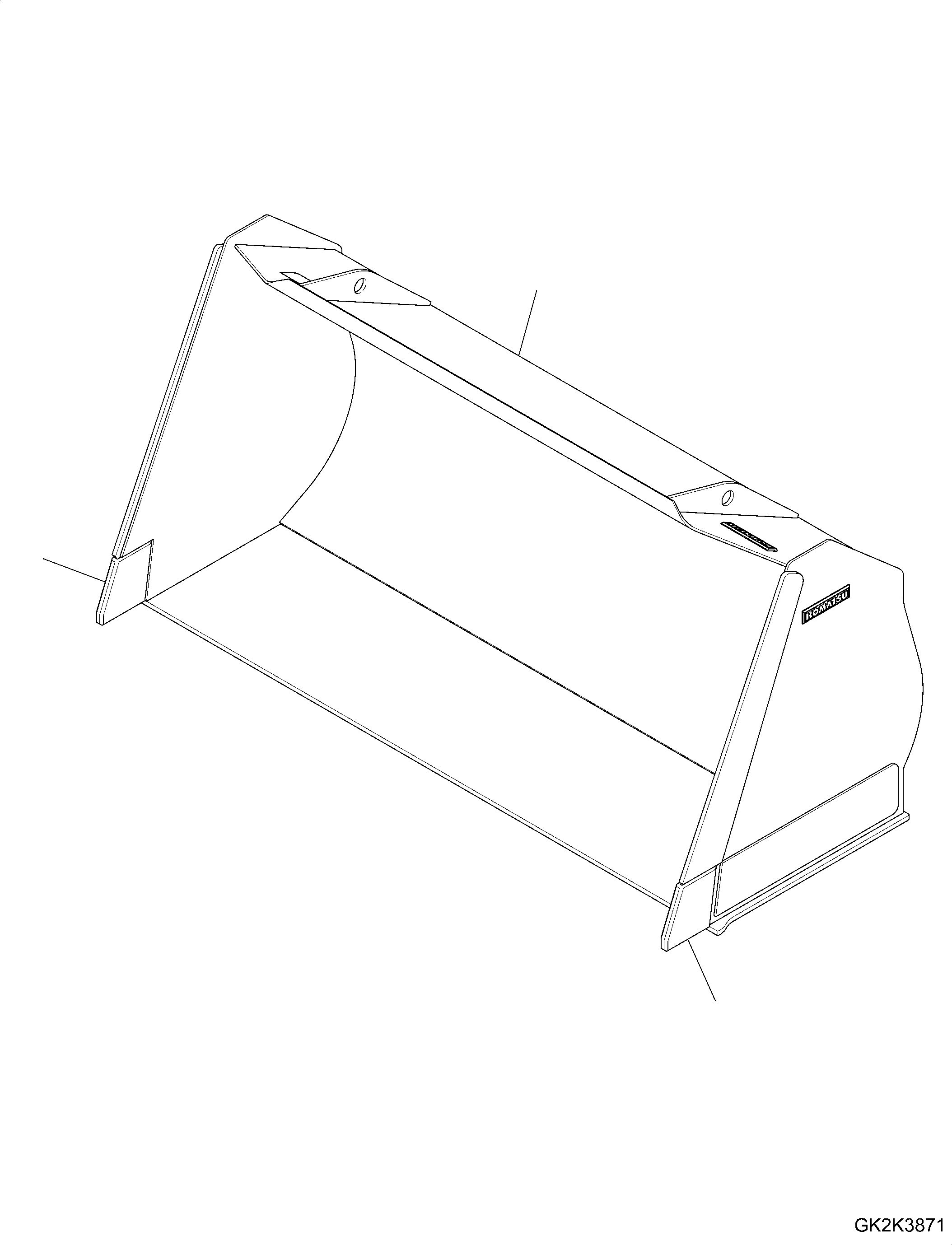 Bucket, 4,2m3 (Code: QS12) 421-78-H4111 KOMATSU