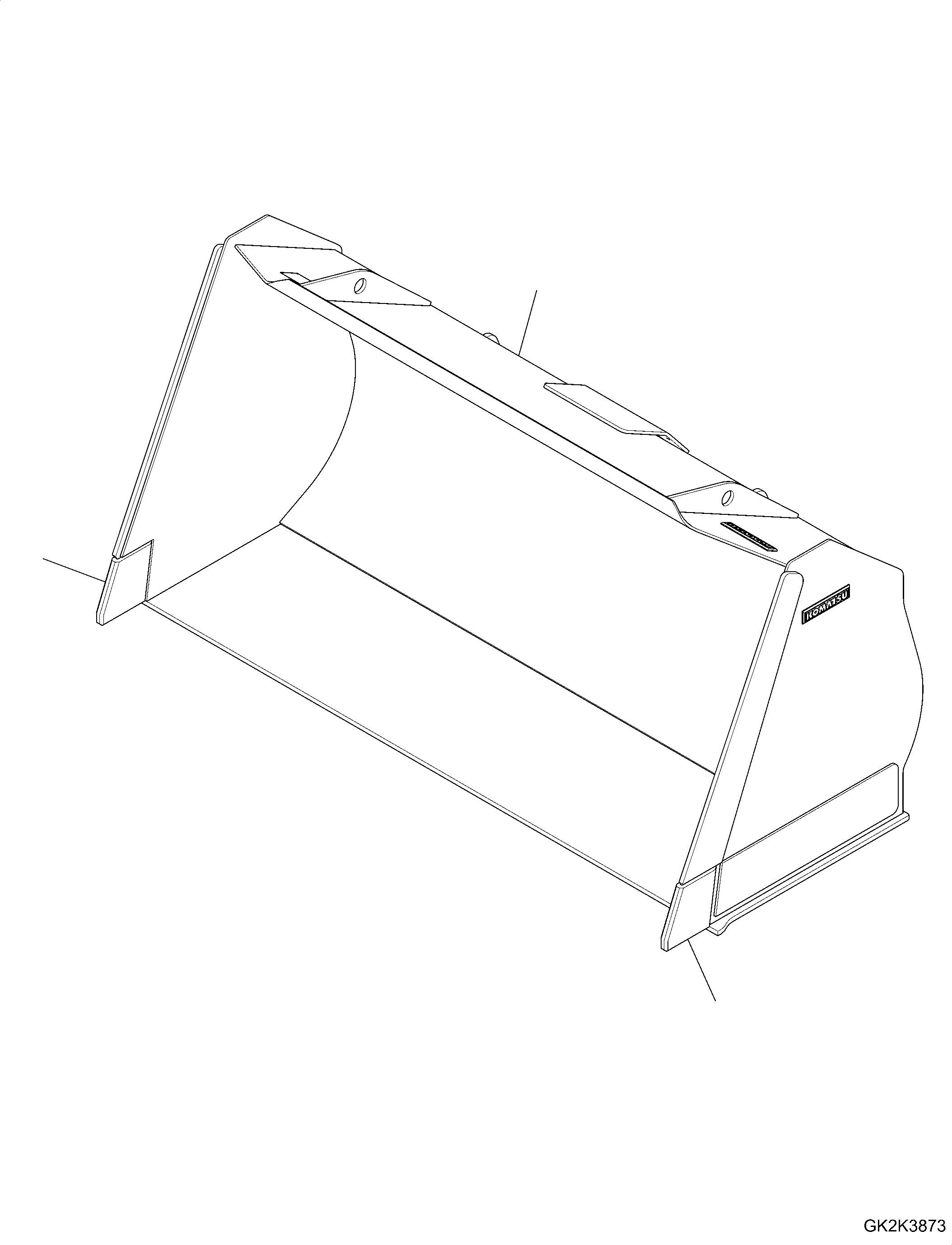 Bucket, 4,2m3 (Code: QS14) 421-70-H0420 KOMATSU