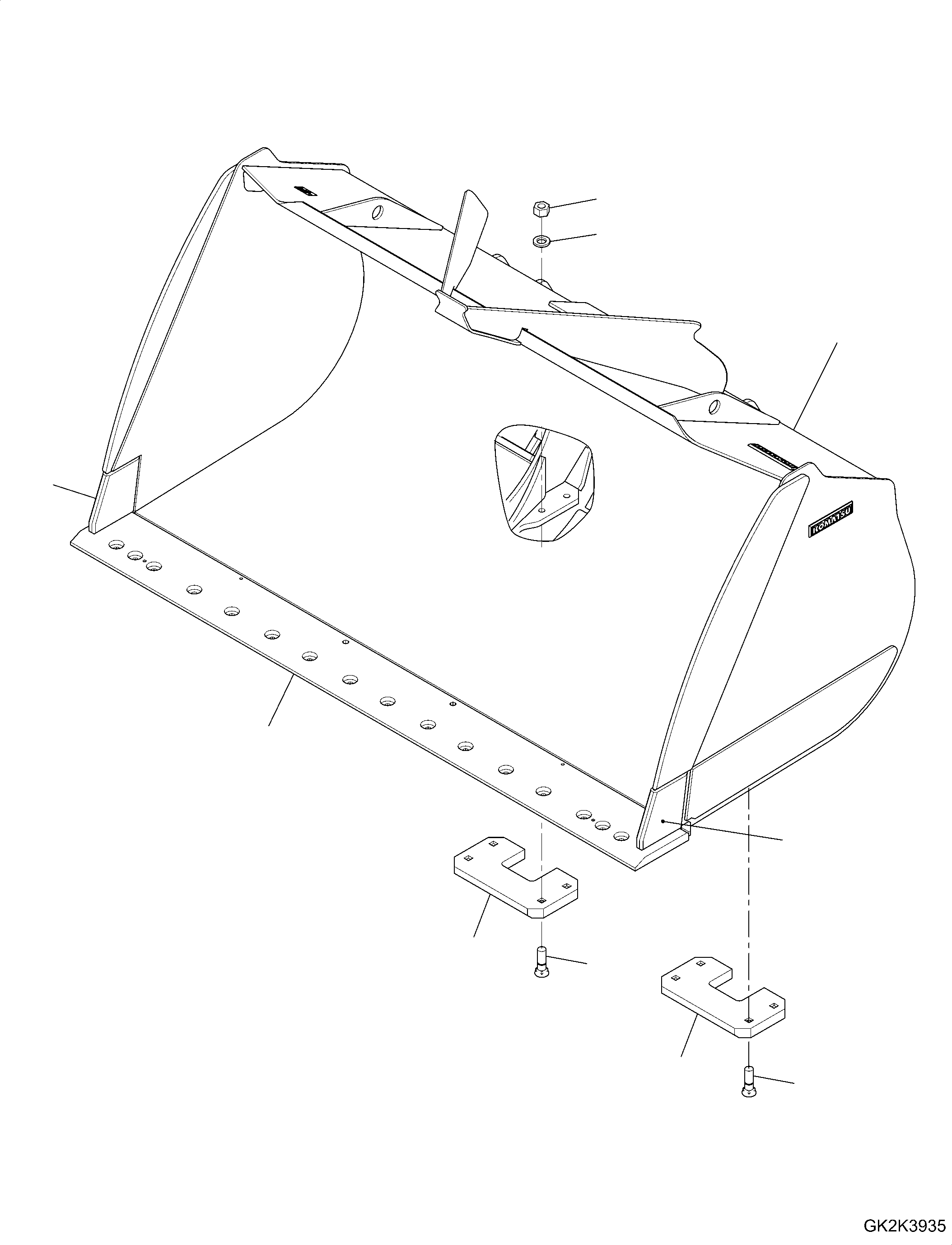 Bucket Assembly 421-78-H2750 KOMATSU