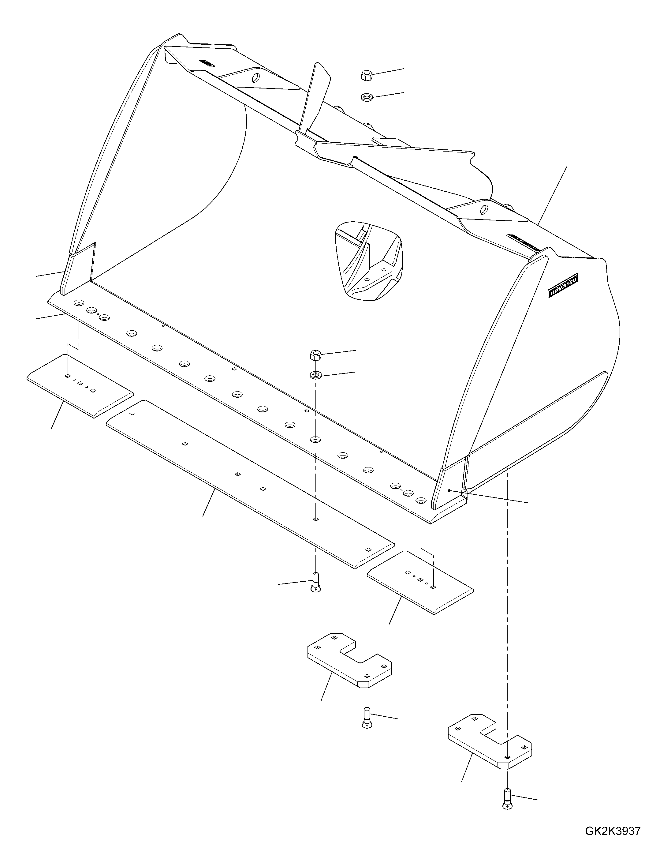Bucket Assembly 421-78-H2771 KOMATSU