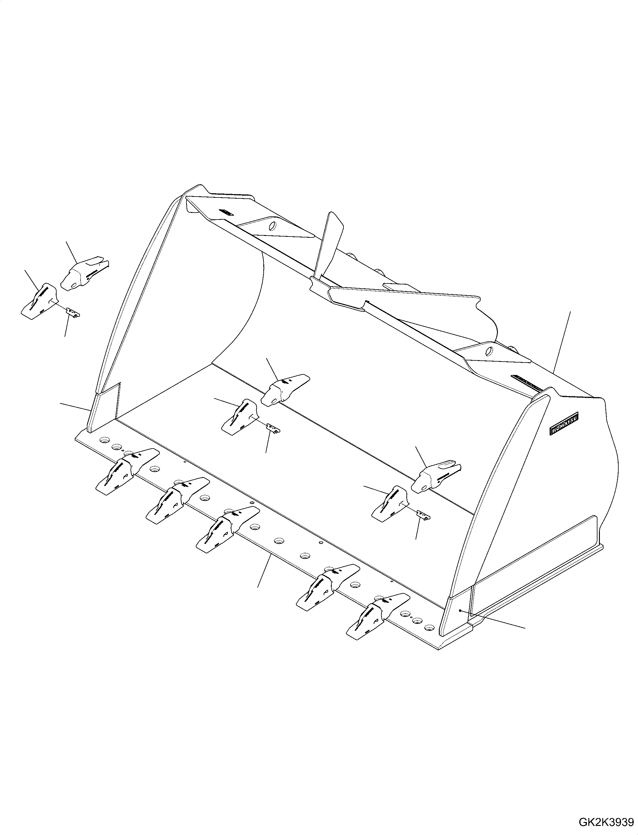Bucket Assembly 421-79-H2580 KOMATSU