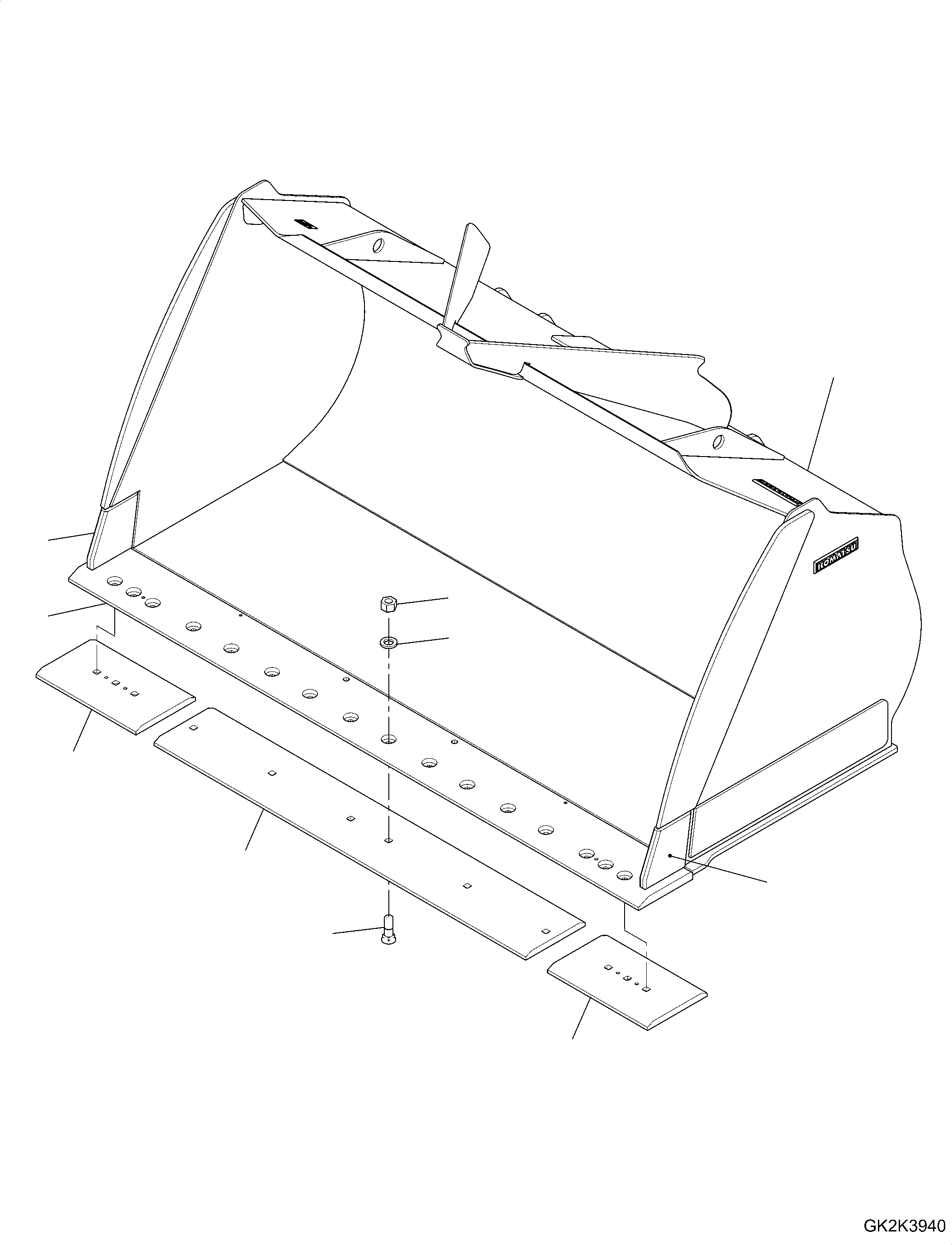 Bucket Assembly 421-78-H2801 KOMATSU
