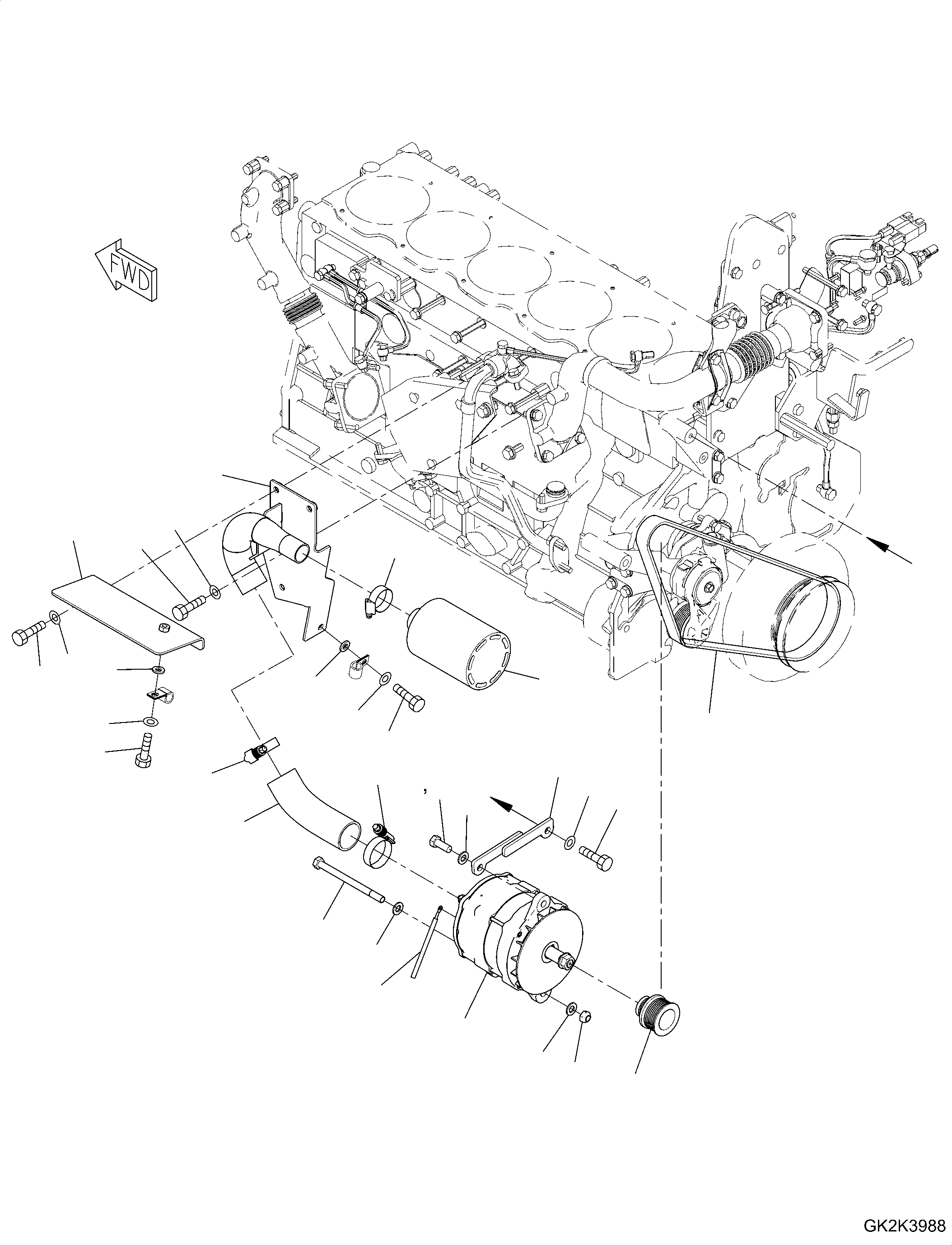 Болт 02010-80832 KOMATSU