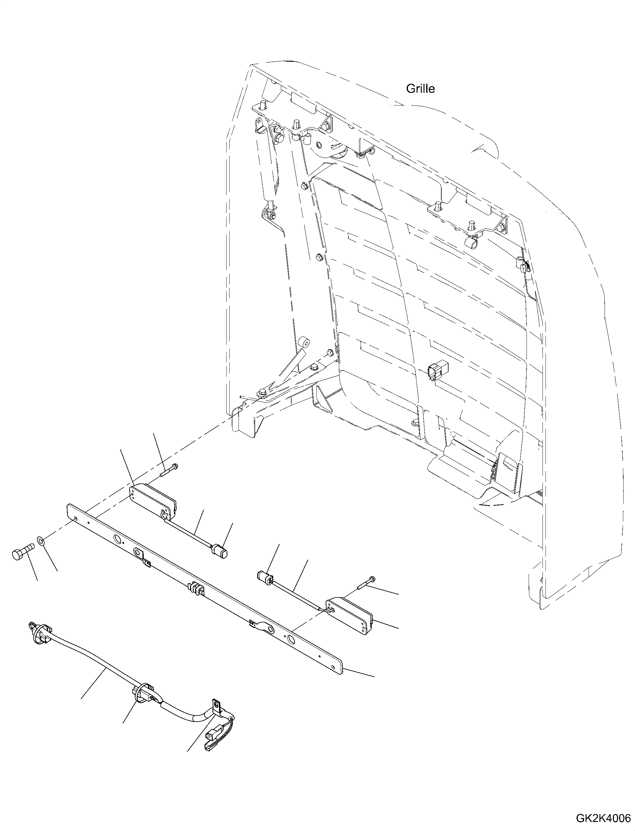Bracket, Flashlight 418-06-H6180 KOMATSU