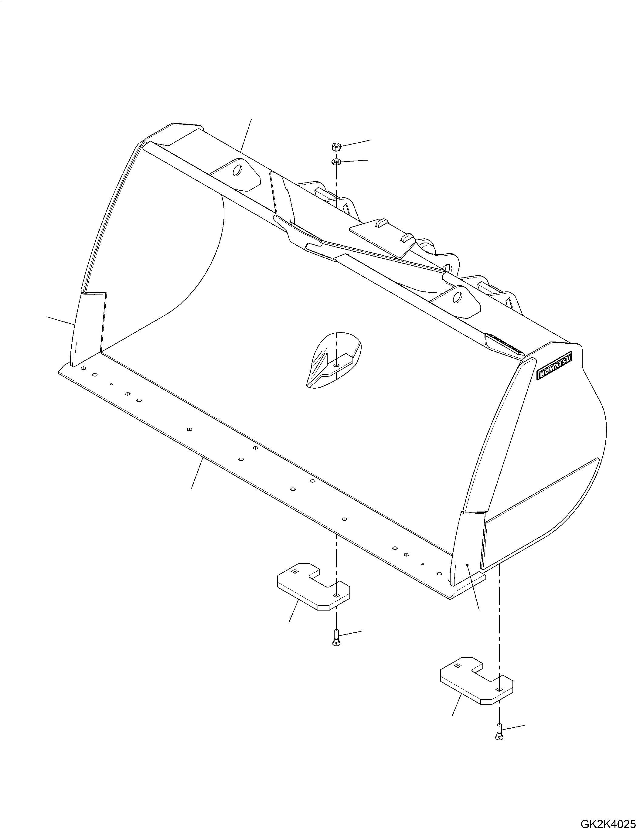 Bucket Assembly 419-74-H2220 KOMATSU