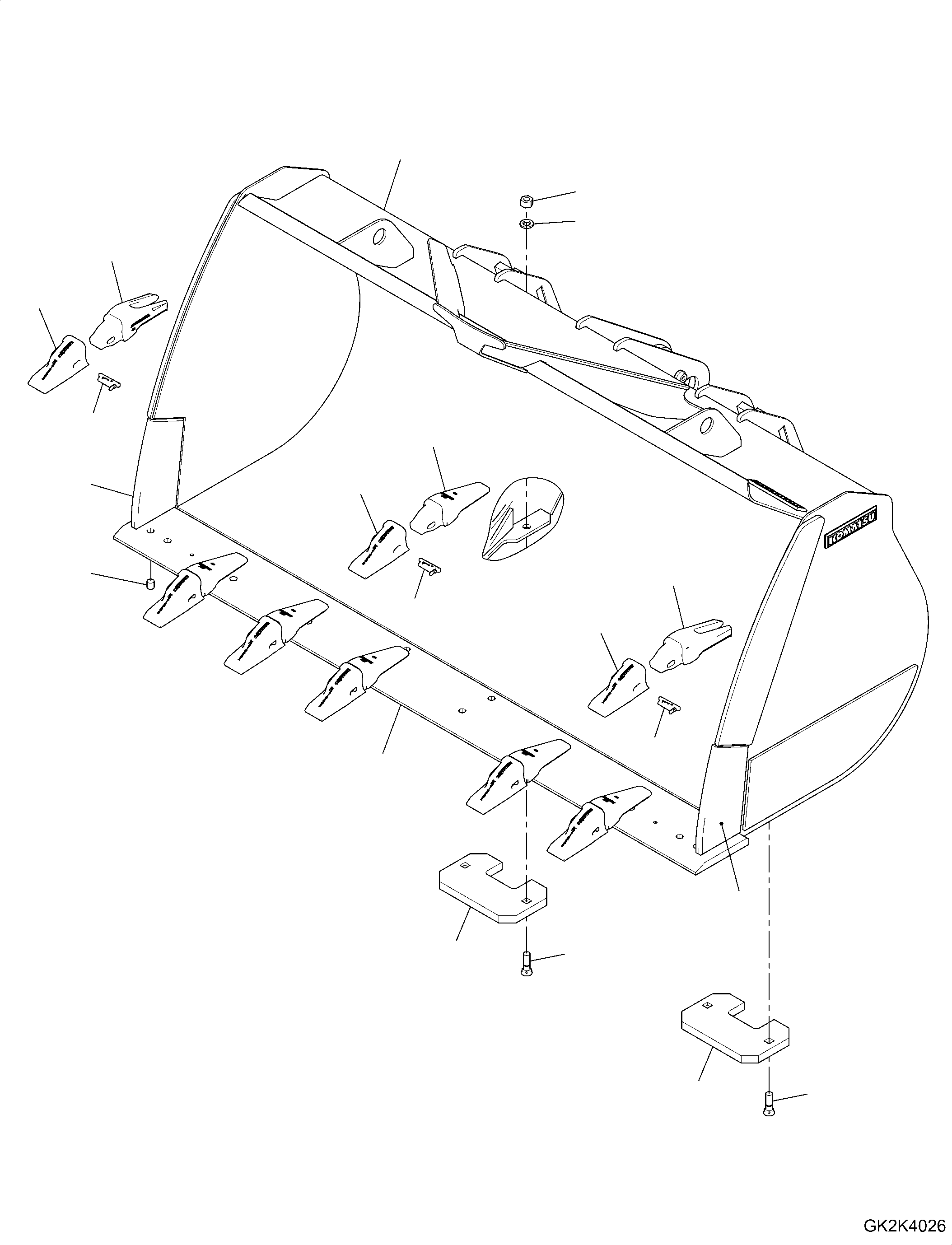 Bucket Assembly 419-74-H3471 KOMATSU