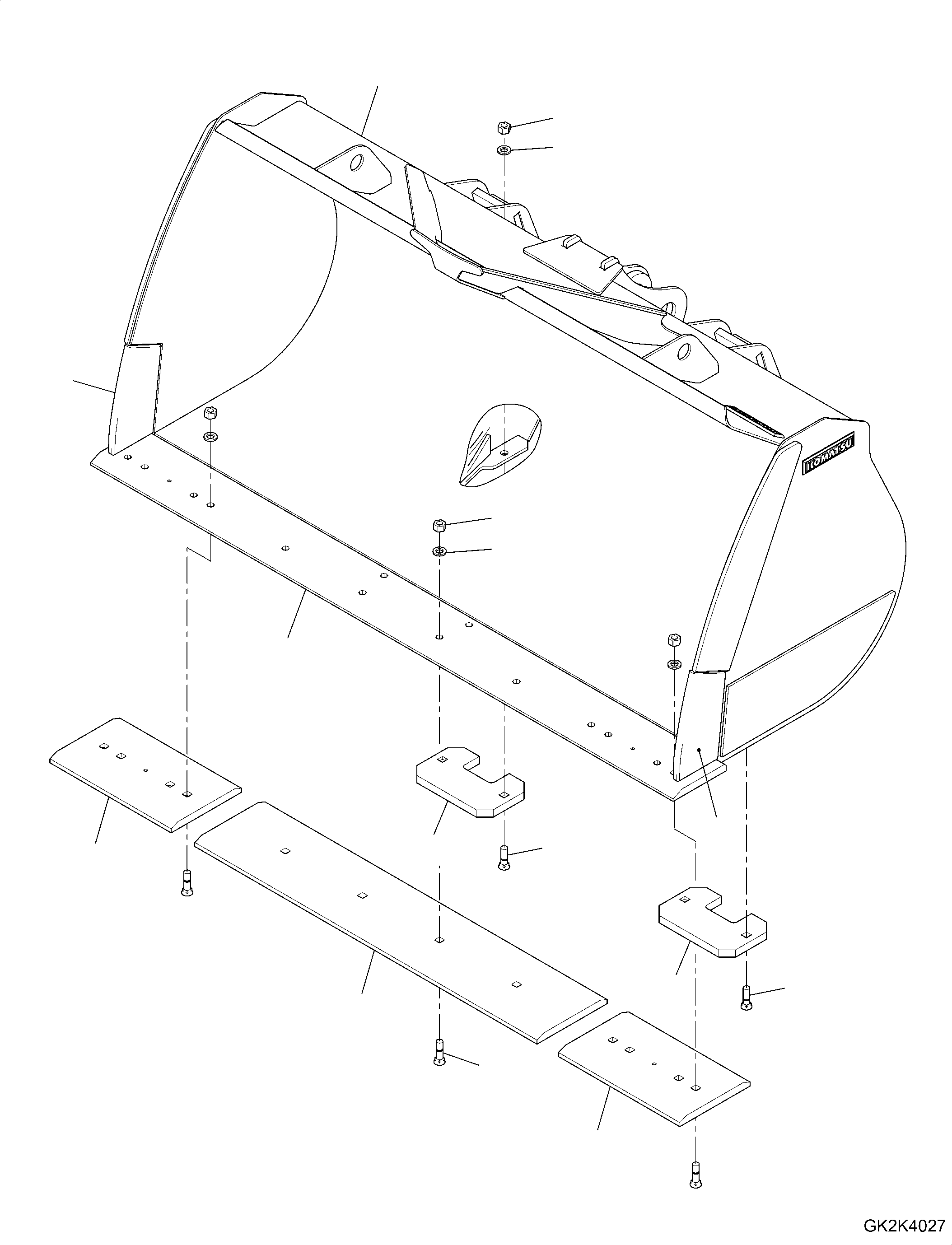 Bucket Assembly 419-74-H3140 KOMATSU