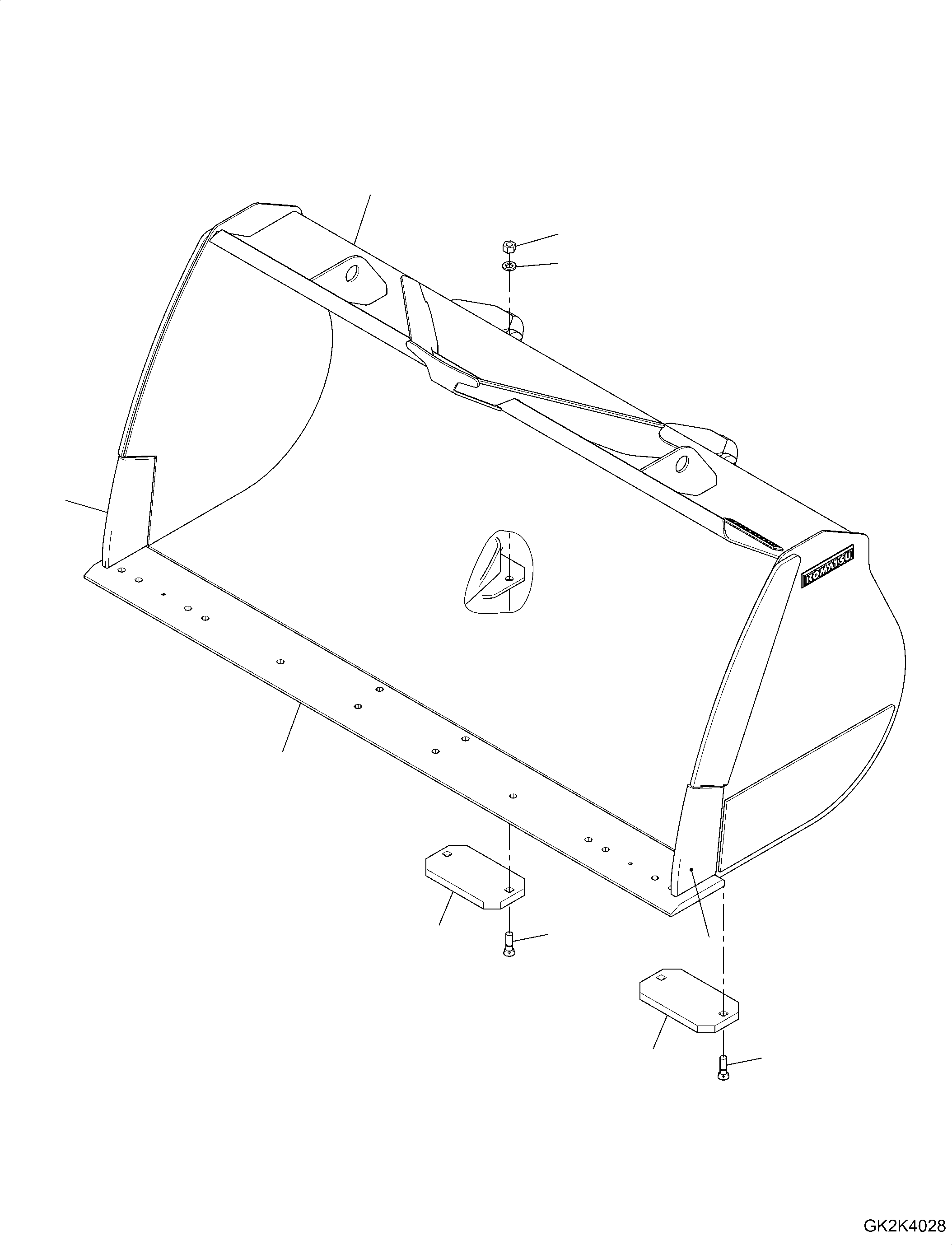 Bucket Assembly 419-74-H2250 KOMATSU