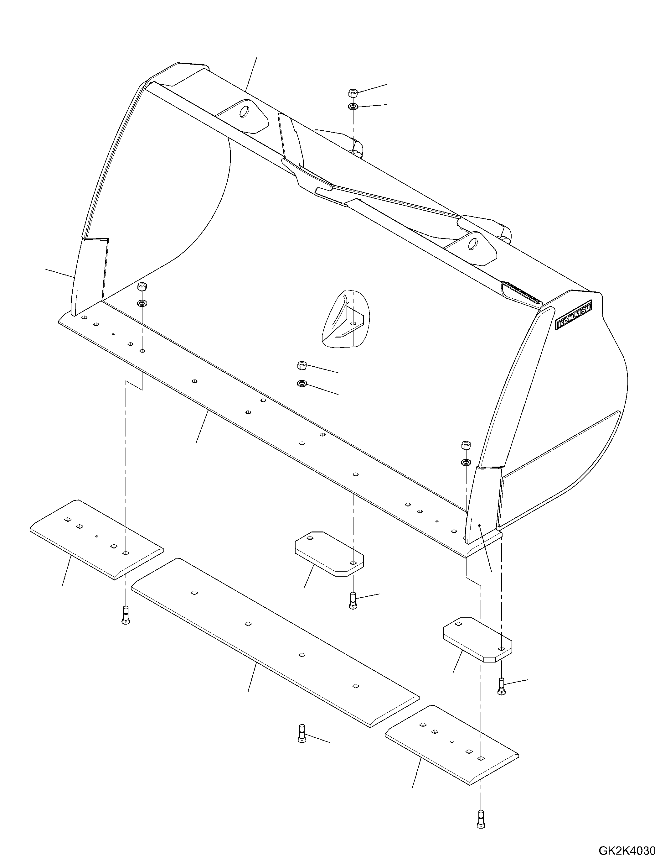 Bucket Assembly 419-74-H2271 KOMATSU