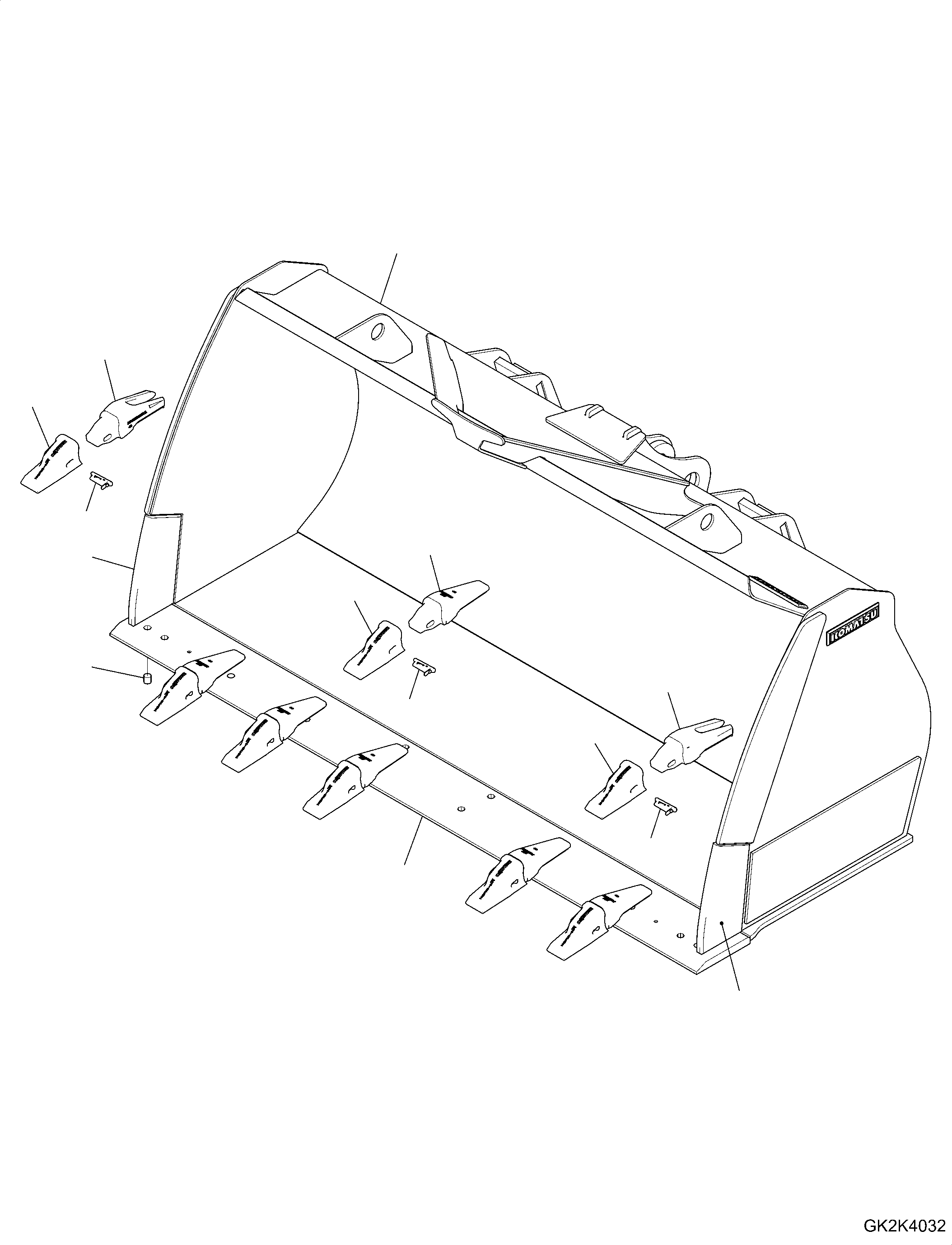 Bucket Assembly 419-74-H3680 KOMATSU