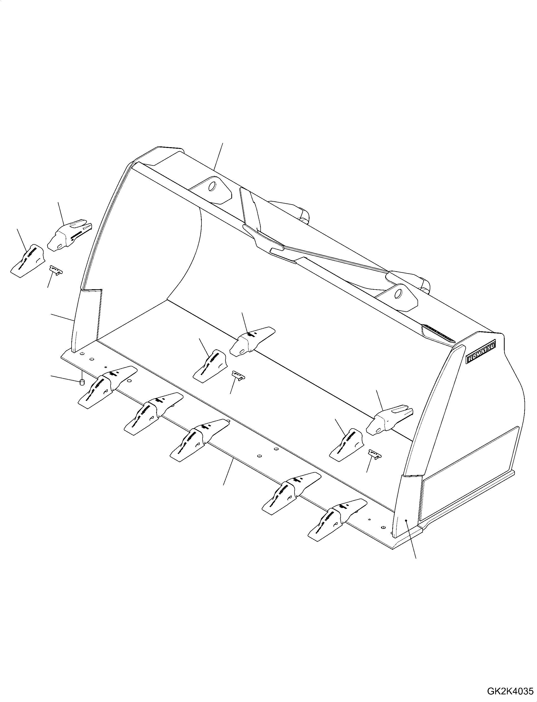 Bucket Assembly 419-74-H3300 KOMATSU