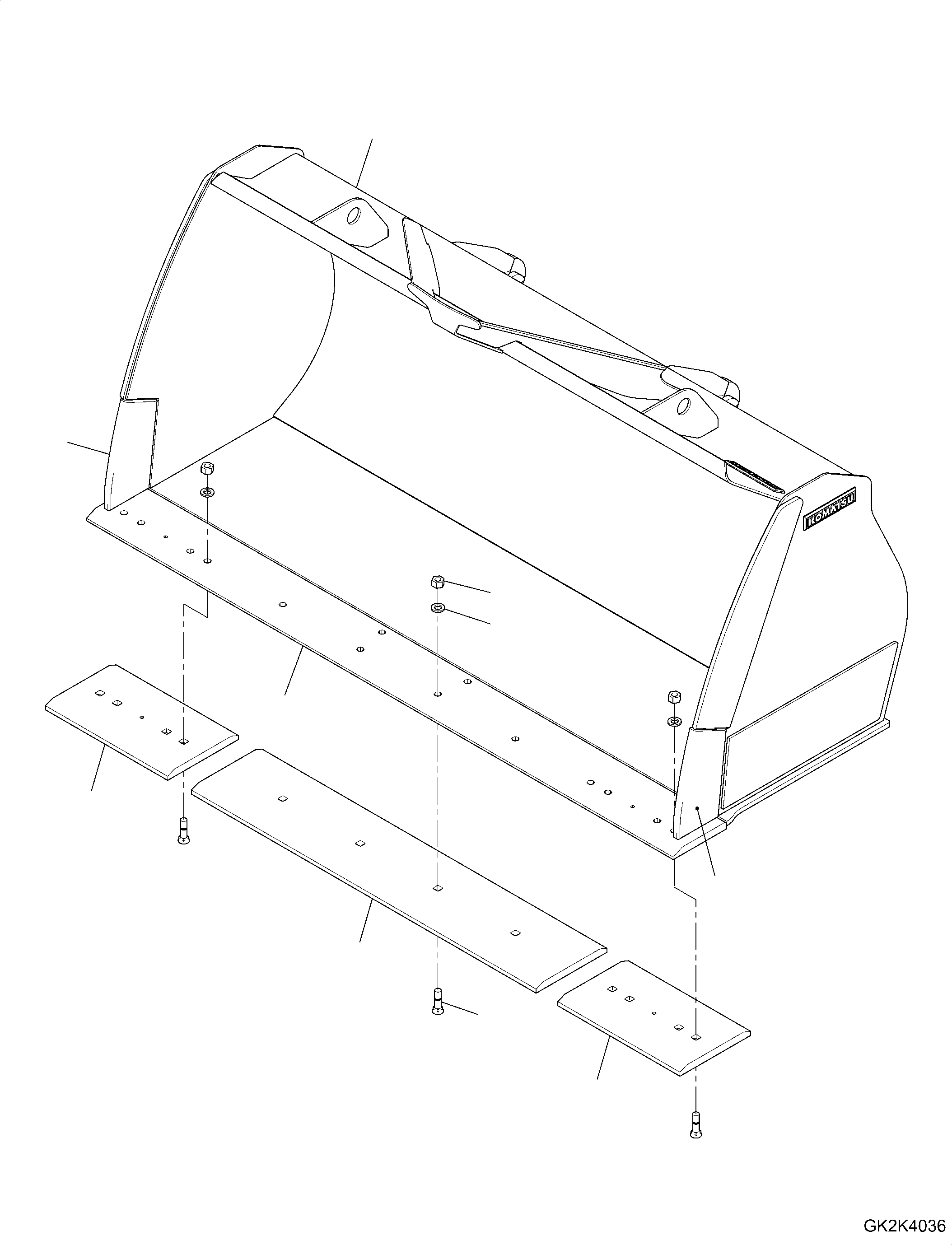 Bucket Assembly 419-74-H3330 KOMATSU