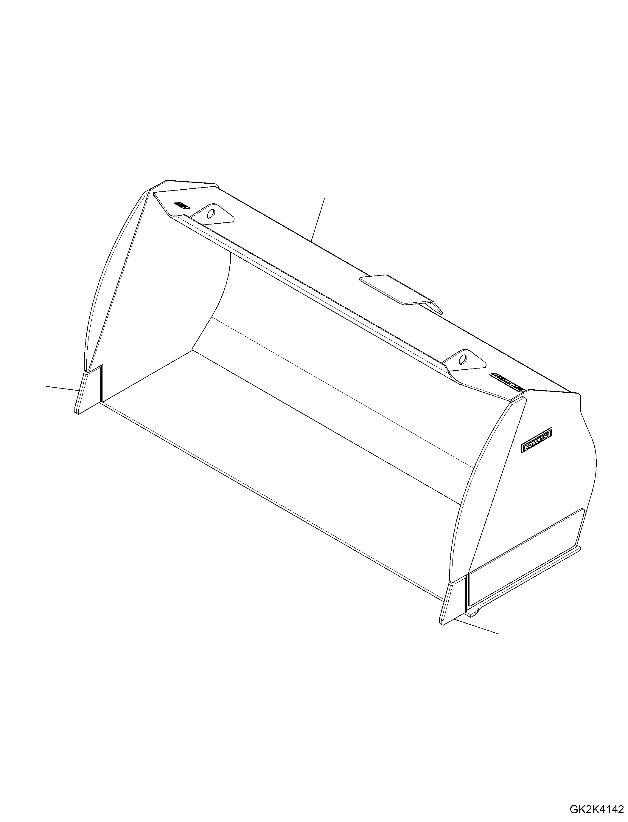 Bucket, 3.6m3, (Code: QS12) 423-77-H6310 KOMATSU