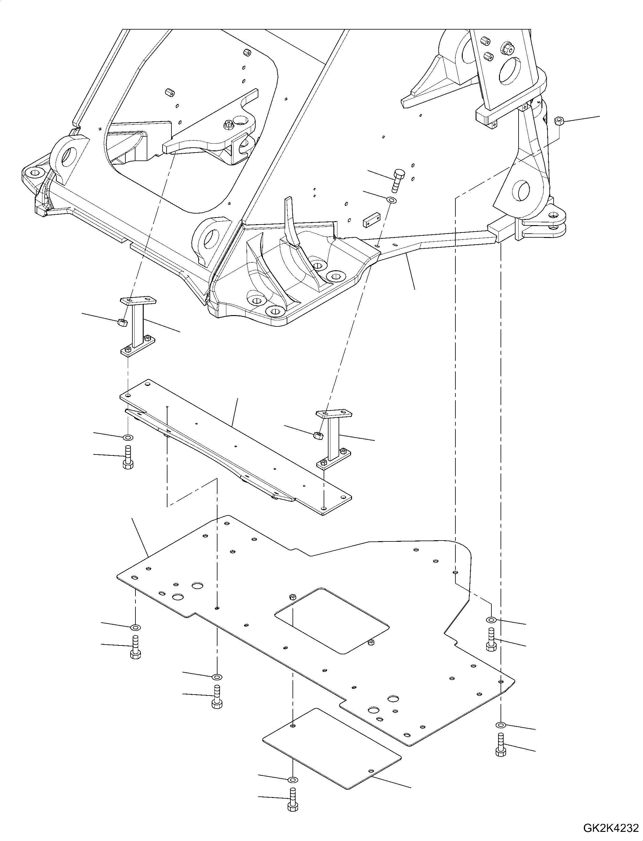 Frame, Front Rework 421-46-H4670 KOMATSU