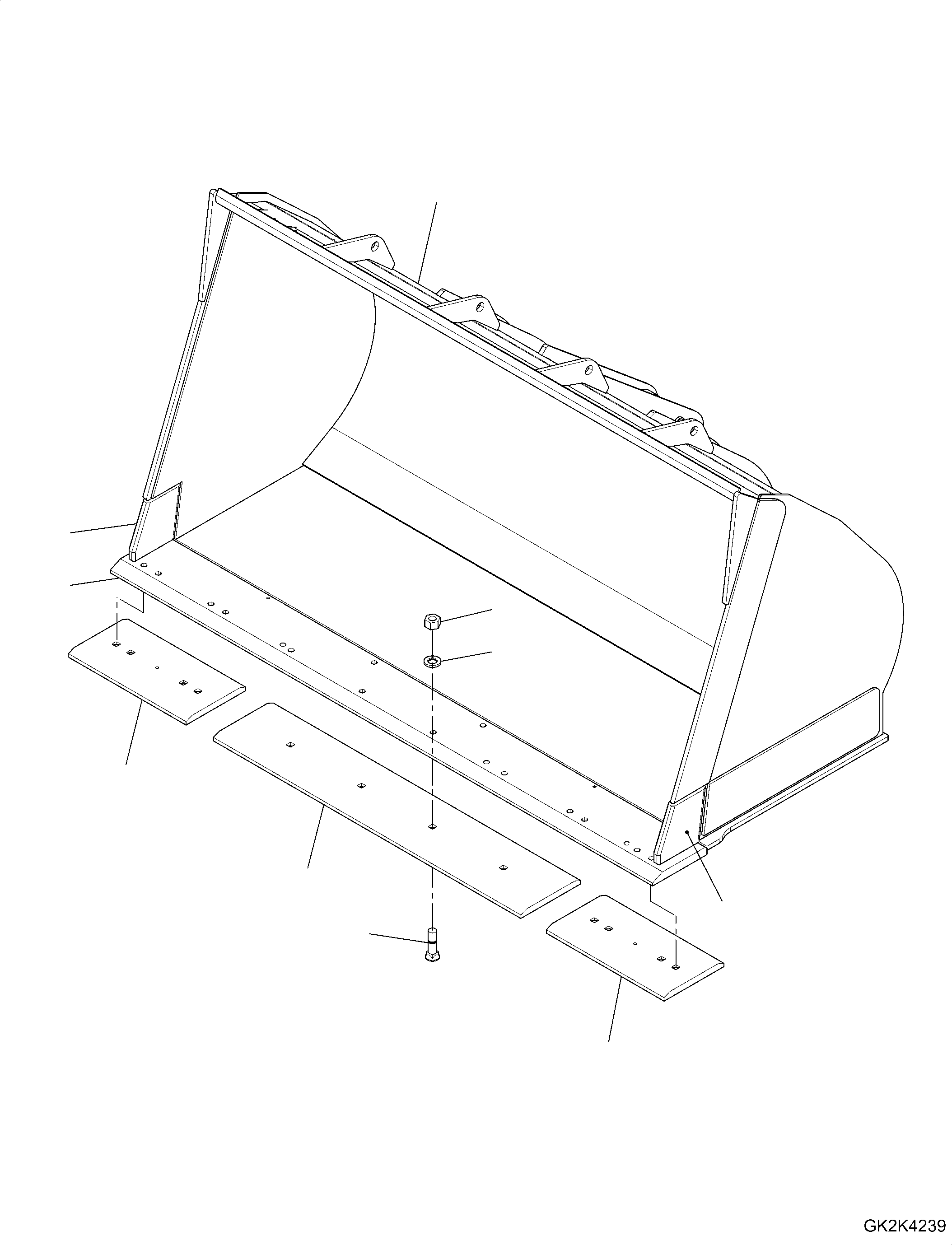 Bucket Assembly 421-77-H2880 KOMATSU