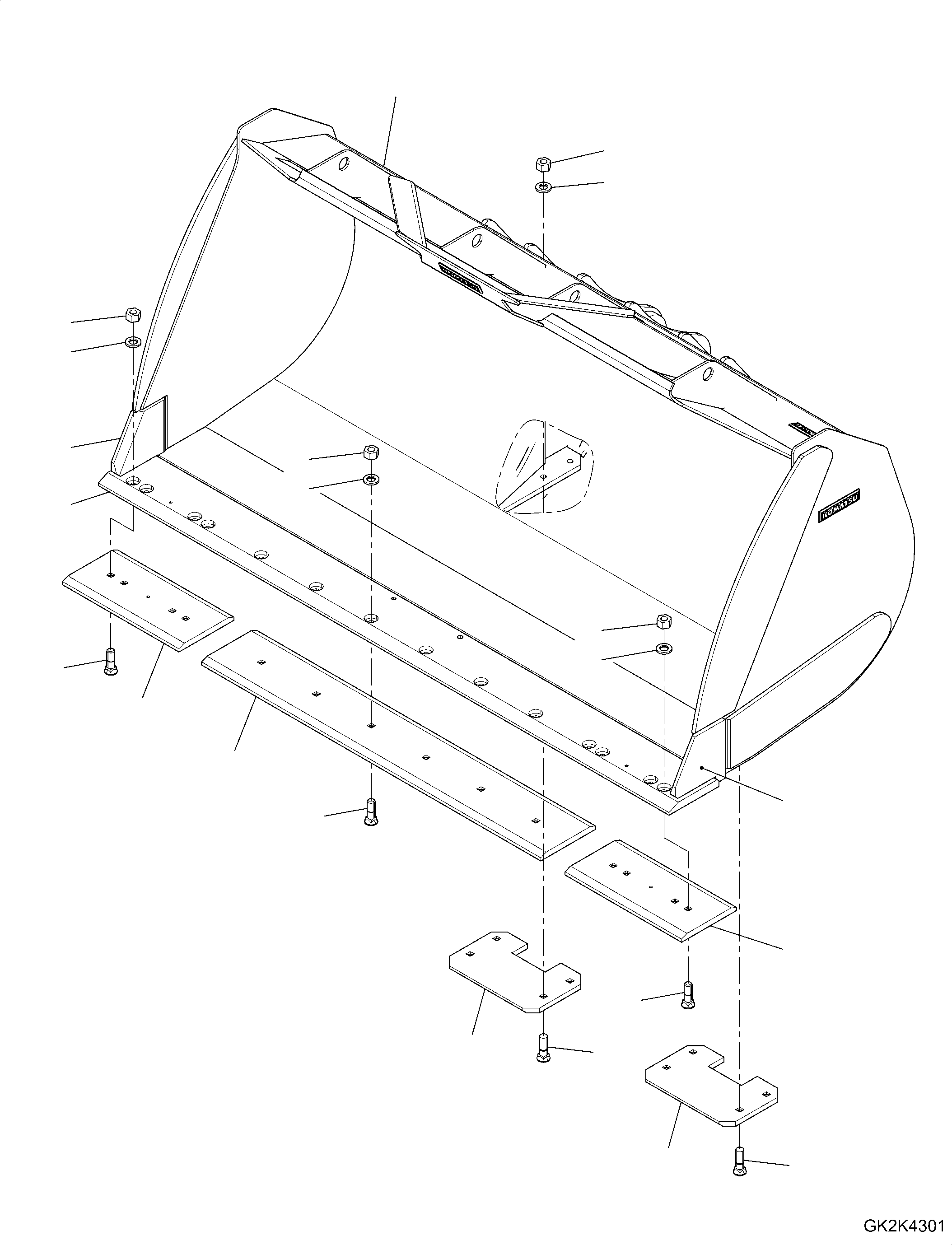 Bucket, 5.8m3 425-74-H2930 KOMATSU