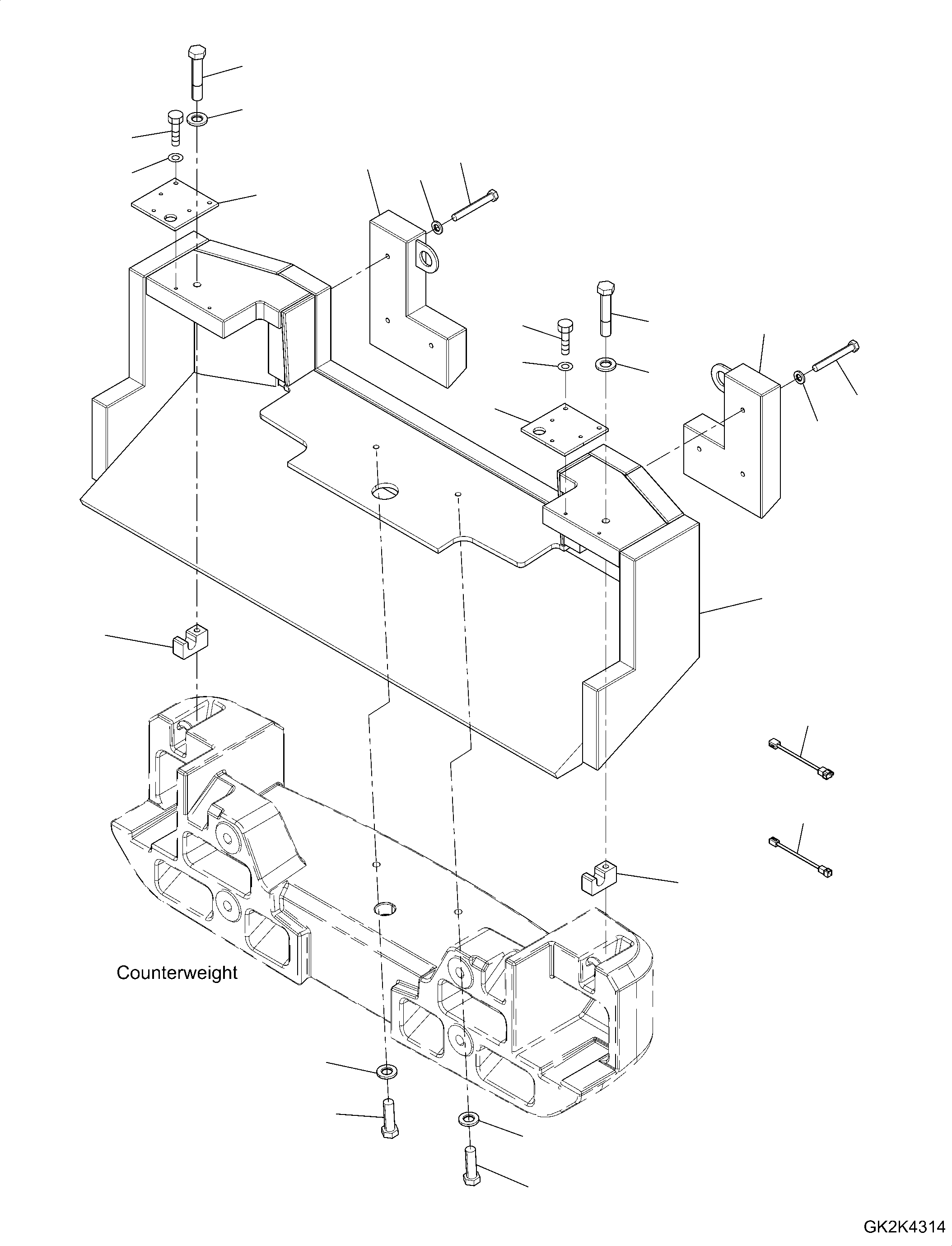 Weight, Counter Stone Assembly 425-46-H5232 KOMATSU