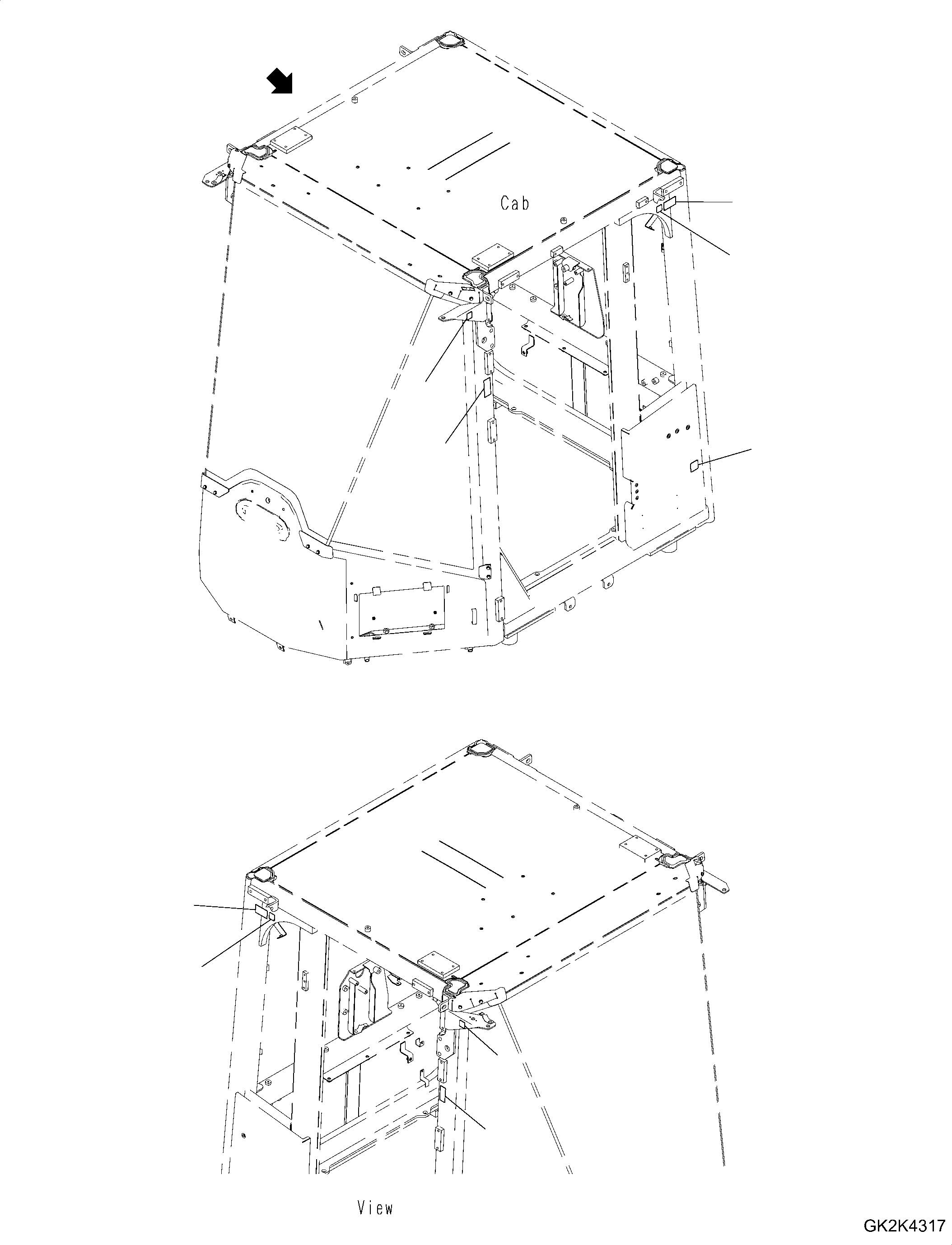 Plate, Safety, Anchor Point For Tie Off 09850-00361 KOMATSU