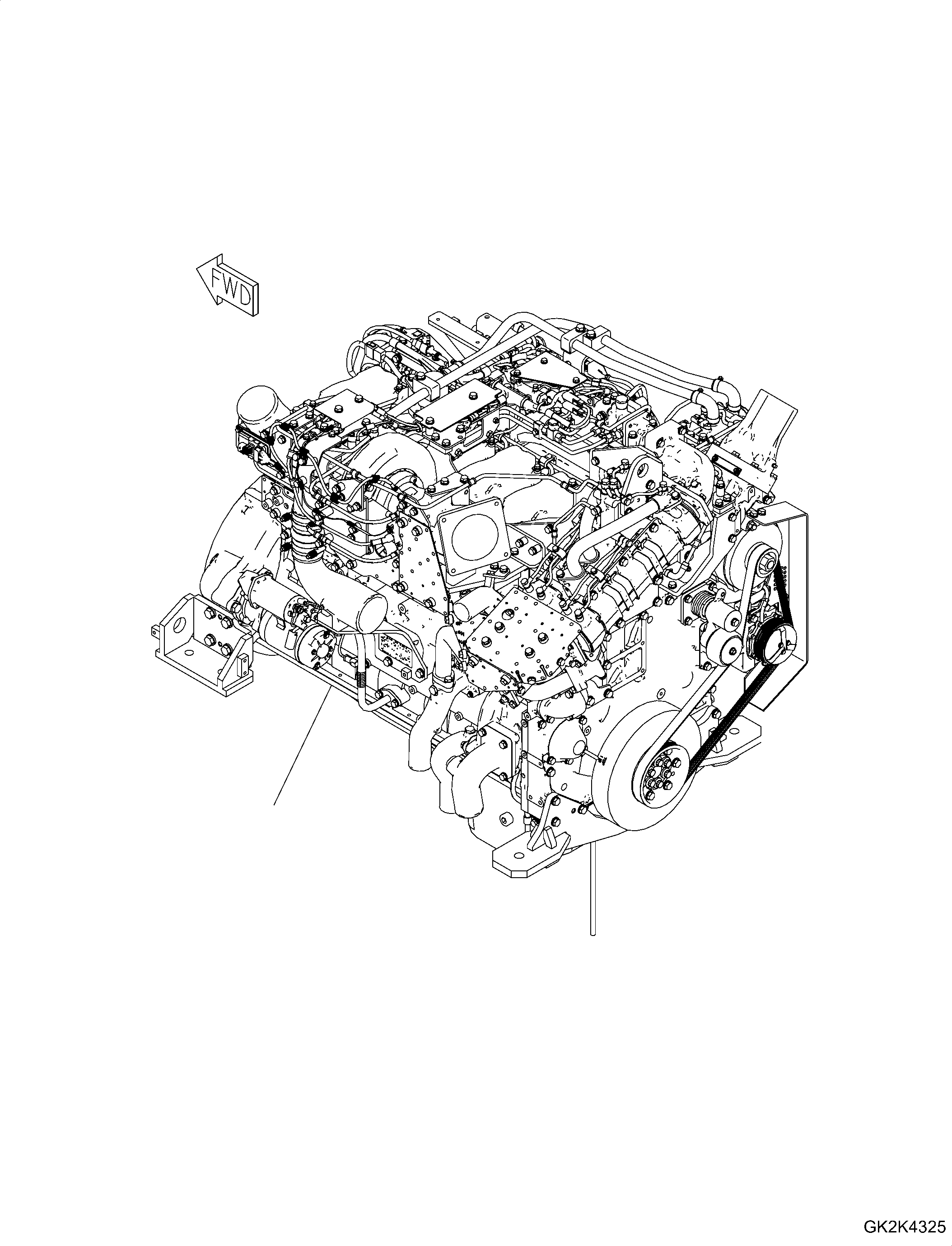 Engine, SAA6D140E-7C 6263-C0-HH00 KOMATSU