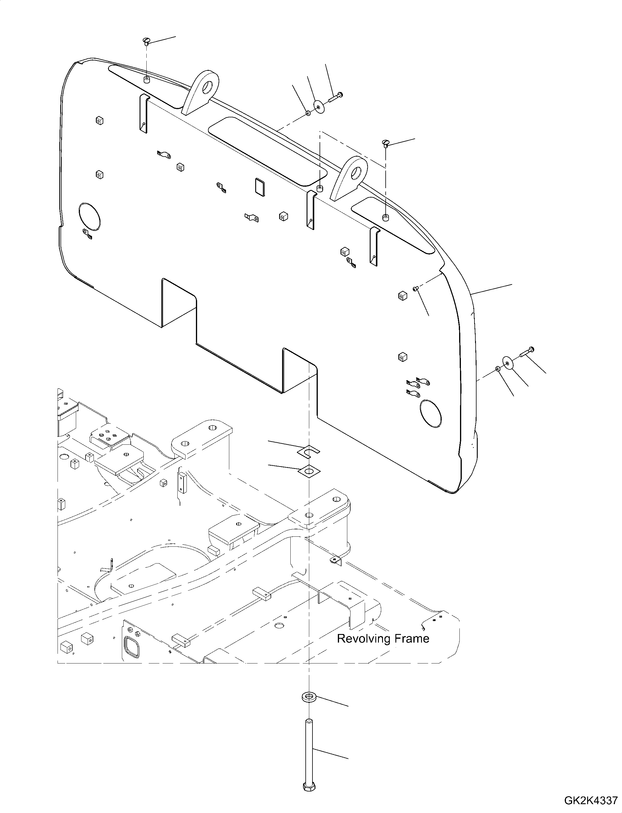 Weight, Counter 20J-46-65122 KOMATSU