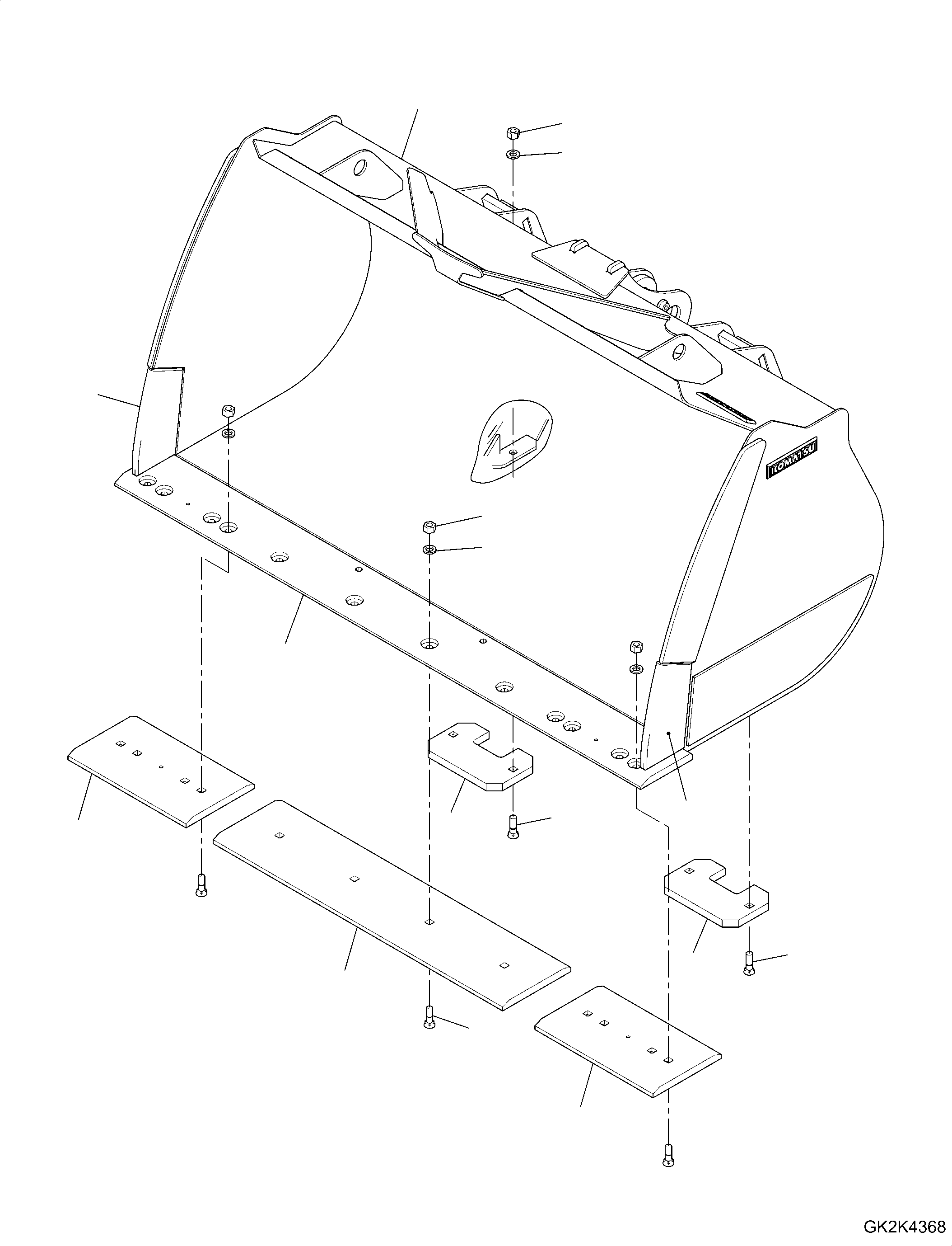 Bucket Assembly 419-74-H3142 KOMATSU
