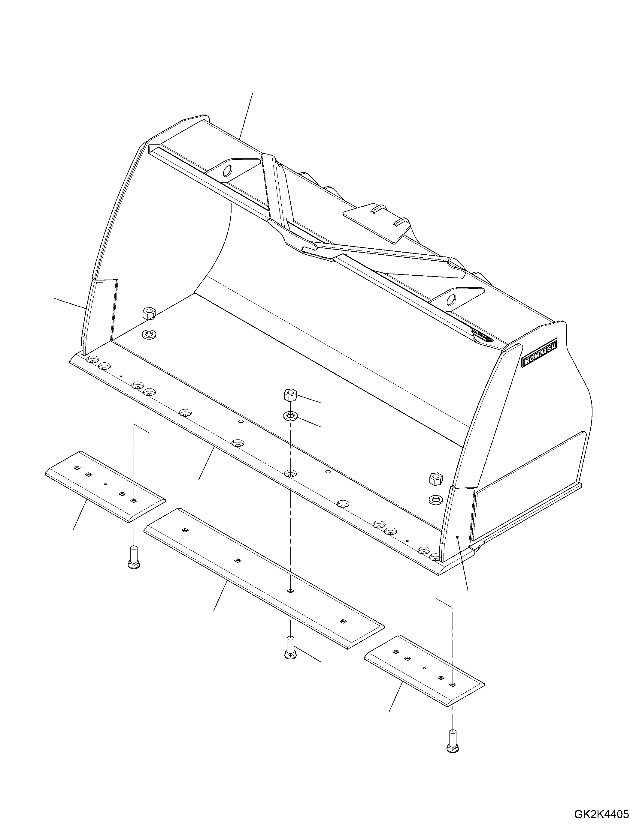 Bucket, 2.3m3 418-72-H3480 KOMATSU
