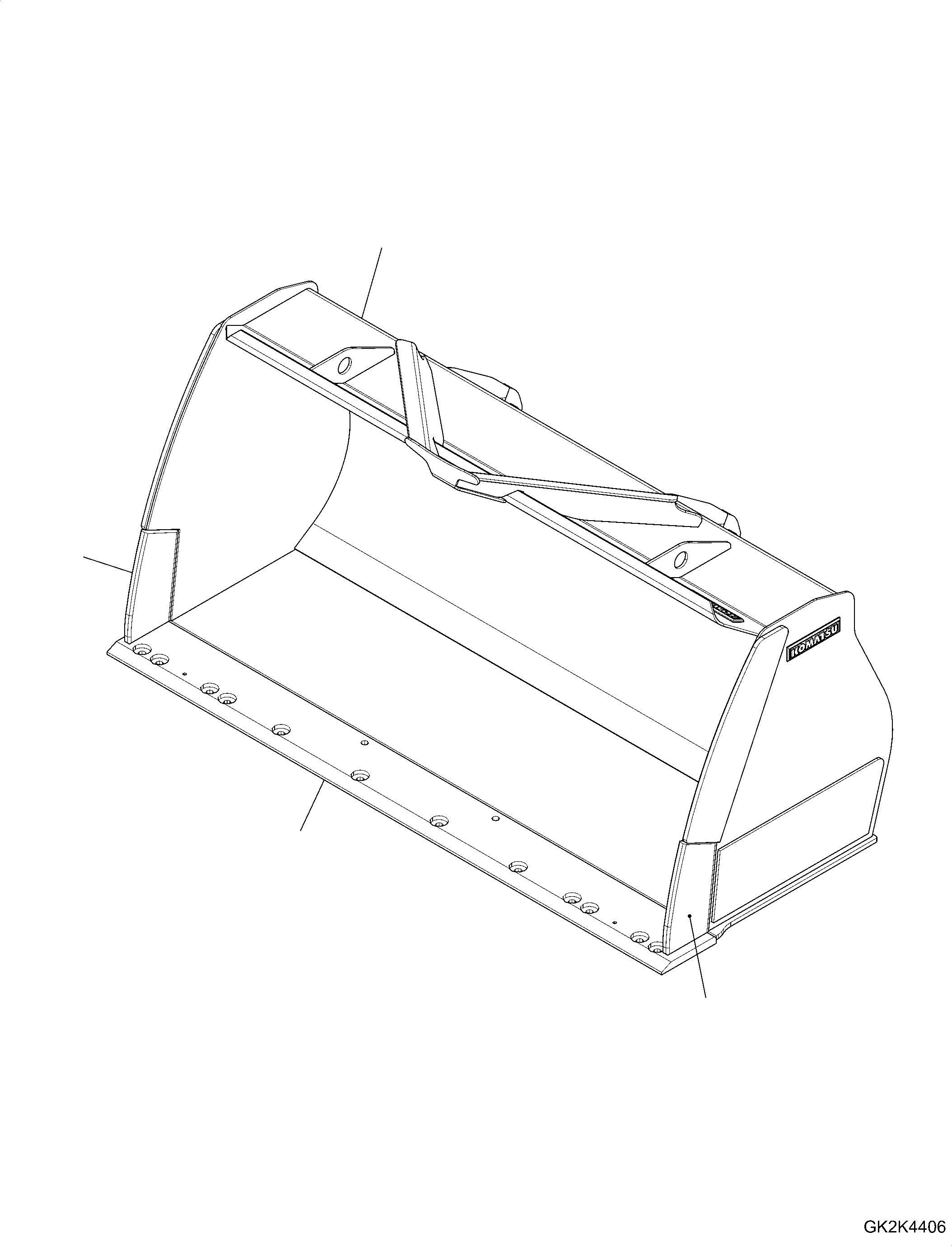 Bucket, 2.2m3 418-72-H3490 KOMATSU