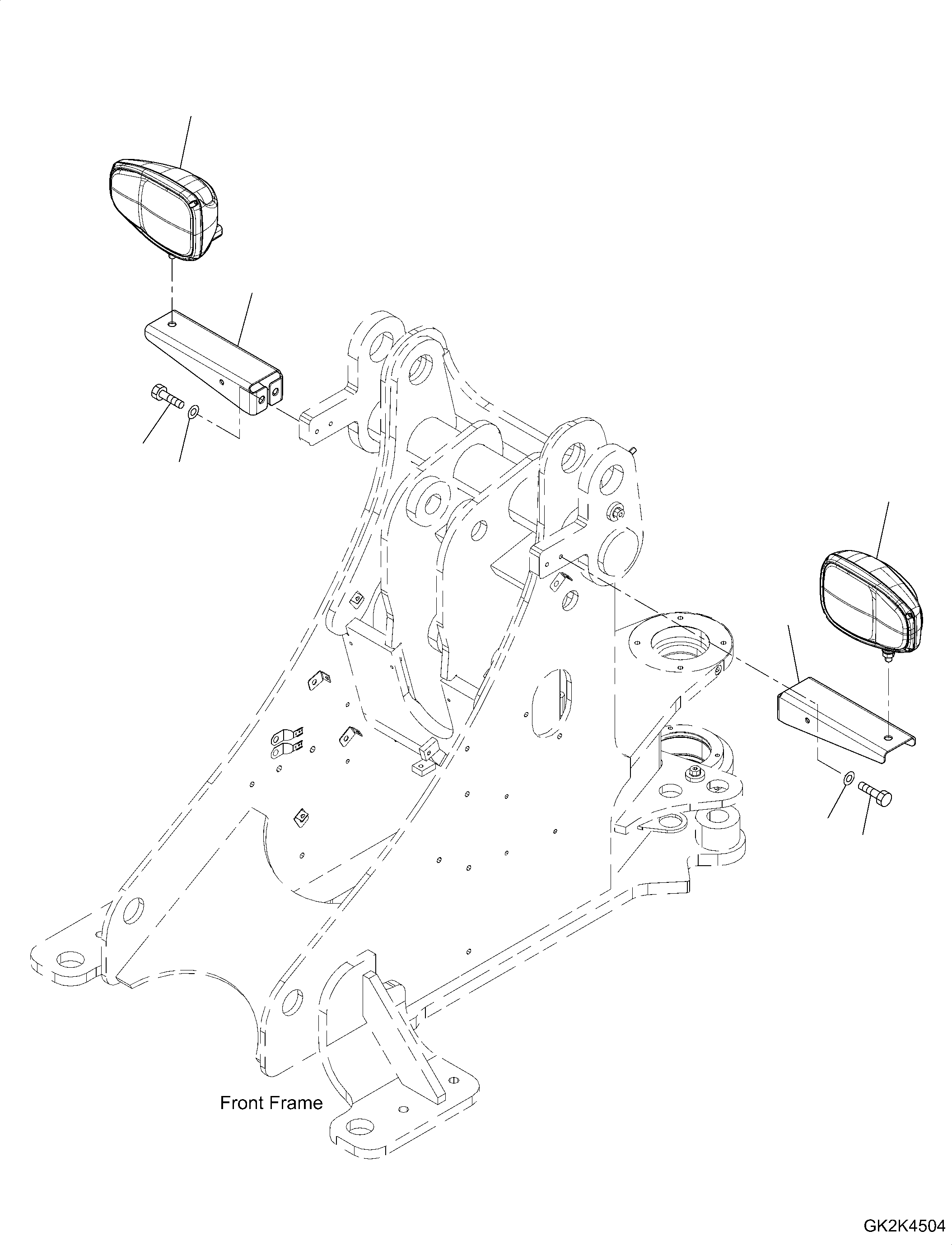 Bracket, Lamp 42T-06-53110 KOMATSU