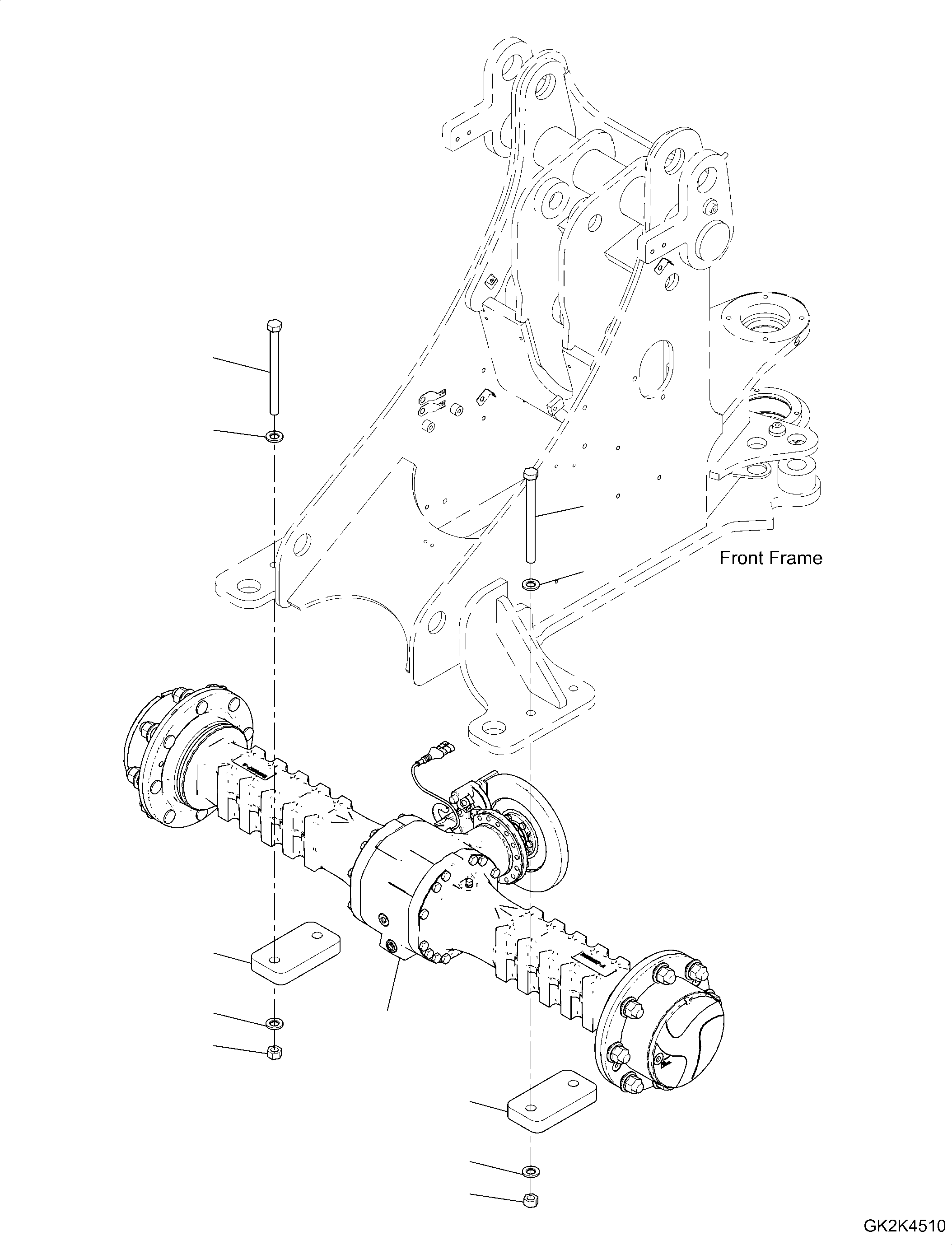 Plate, Axle Mounting 42T-22-51020 KOMATSU