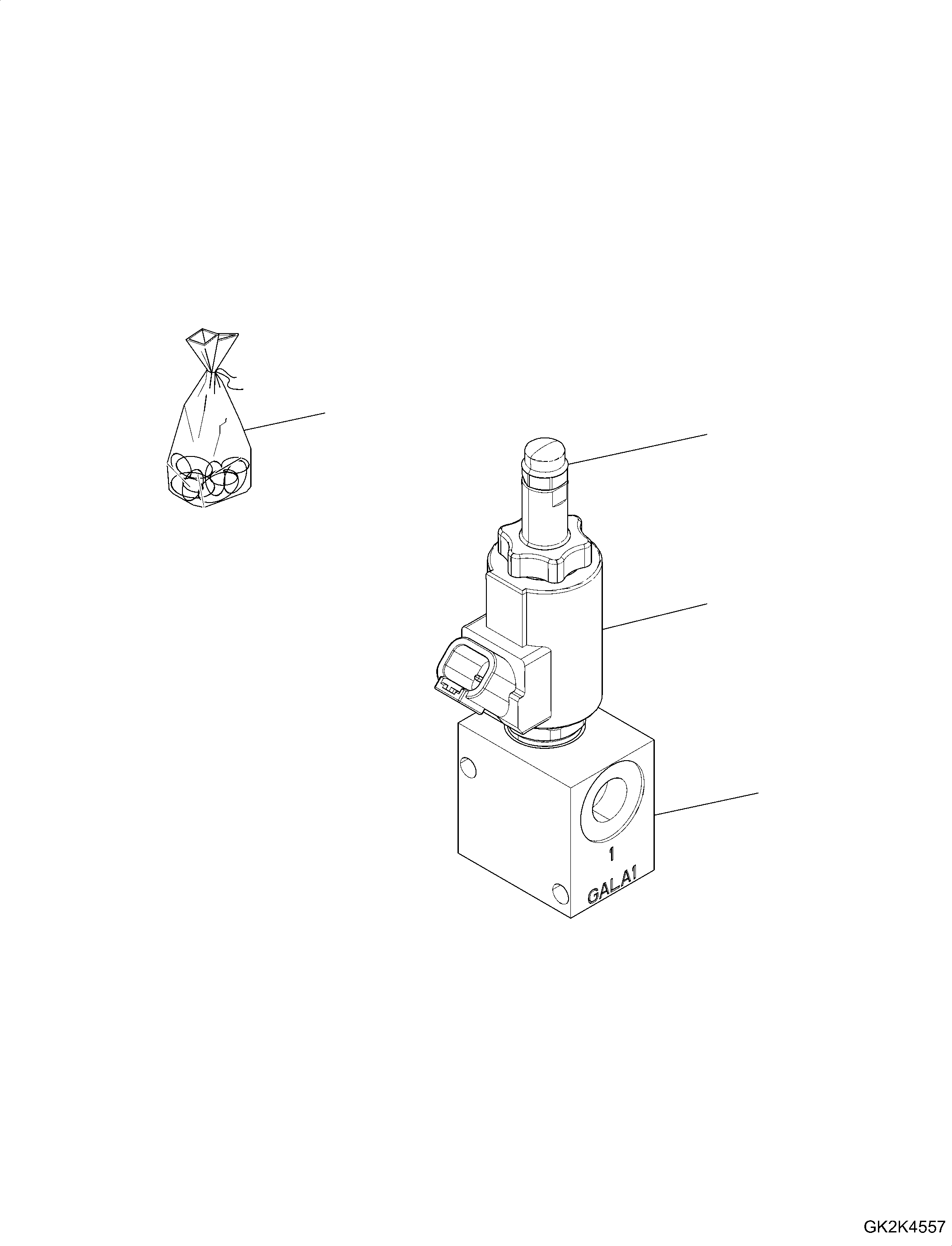 Valve, Fan 42T-60-51210 KOMATSU