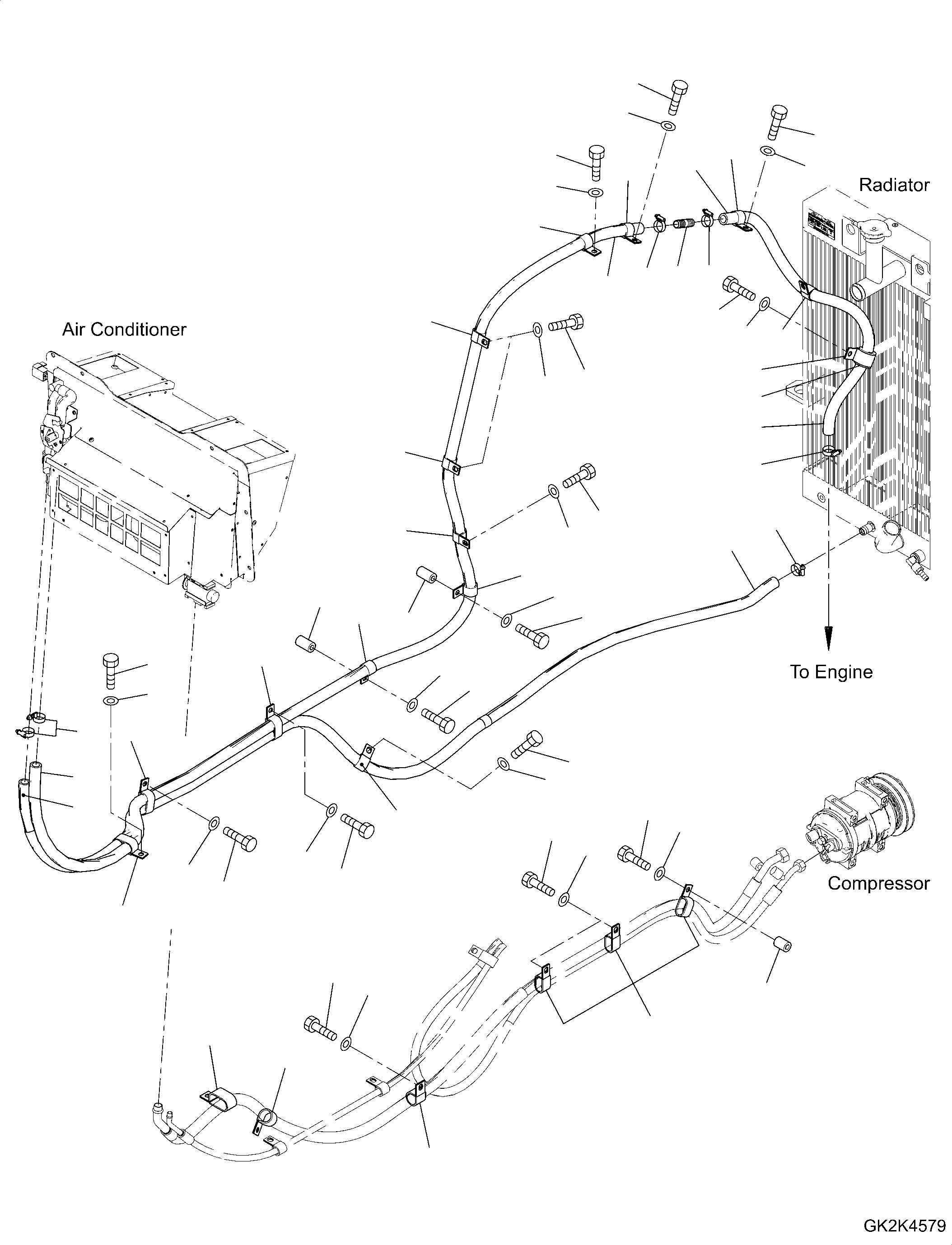 Шланг отопителя 42T-07-51112 KOMATSU