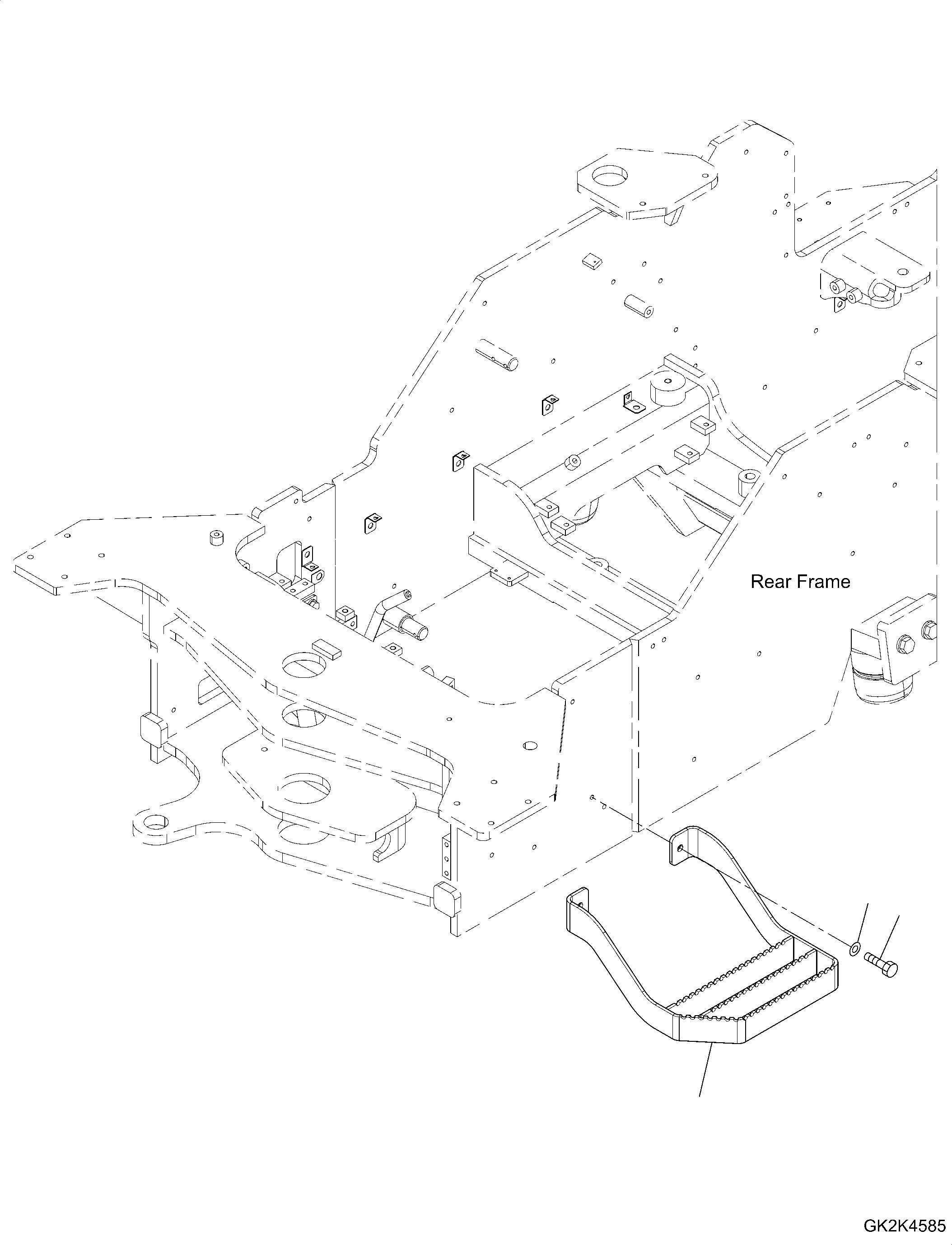 Подножка 42T-54-54120 KOMATSU