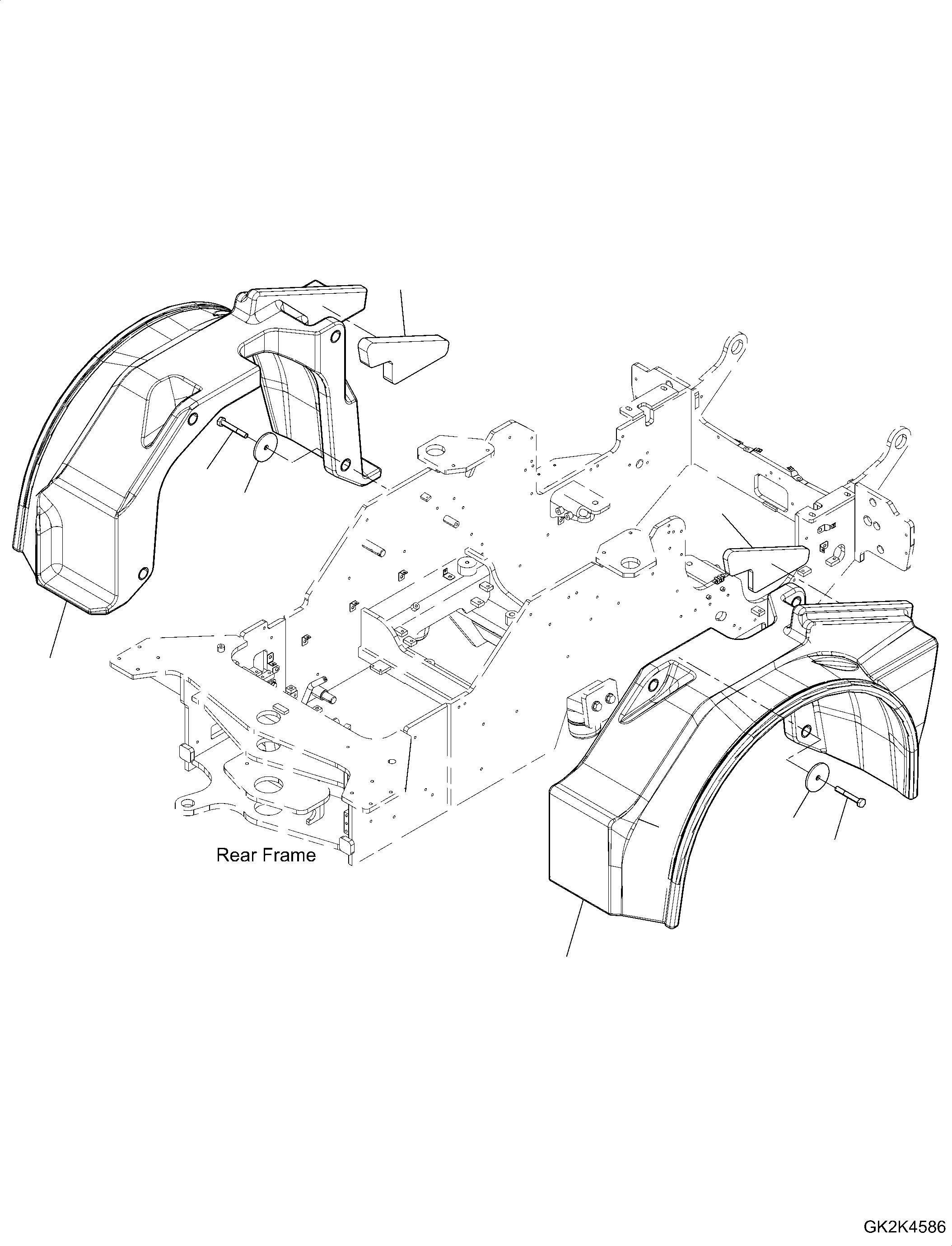 Fender, Rear, L.H. 42T-54-54130 KOMATSU