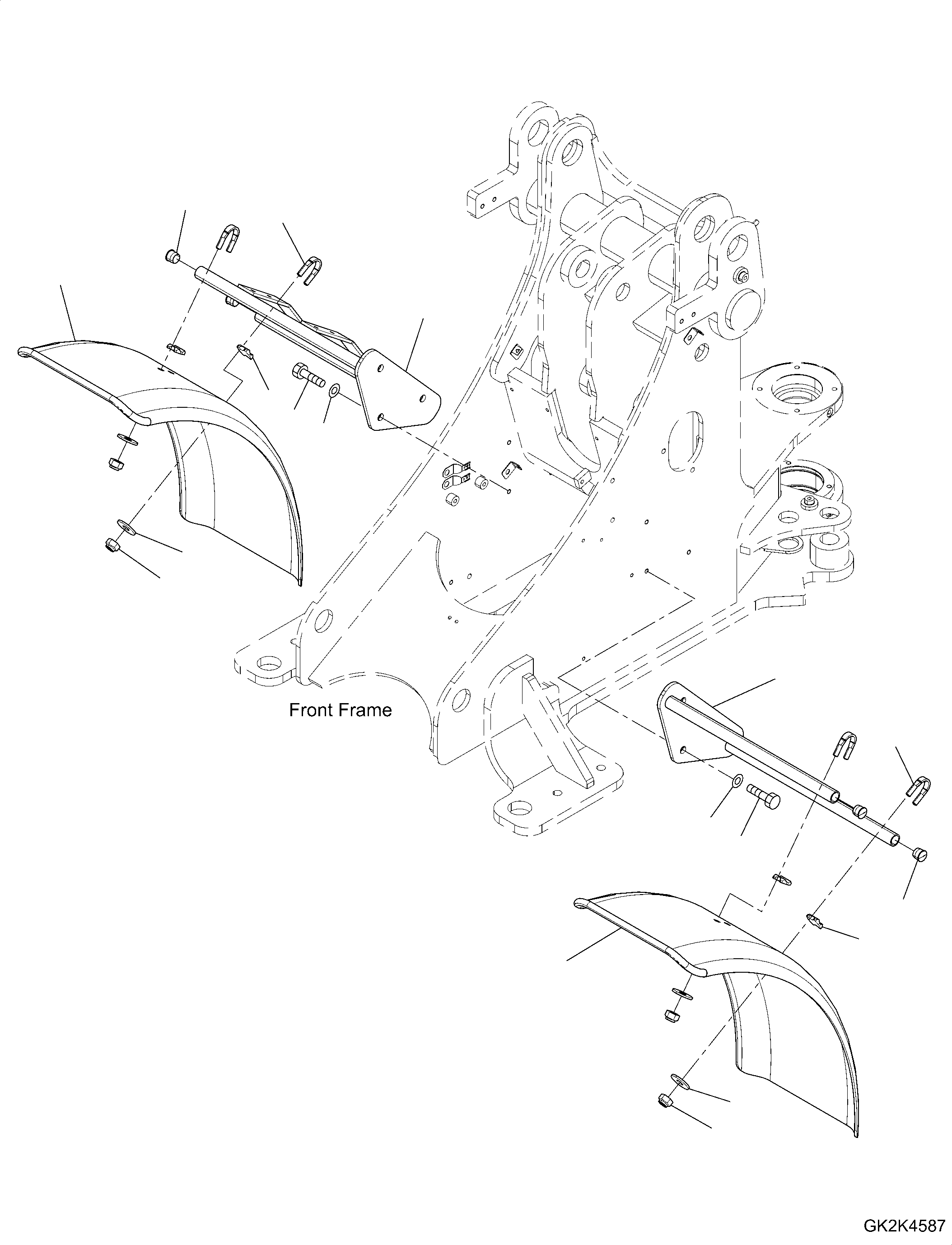 Fender, Front 42T-54-34210 KOMATSU