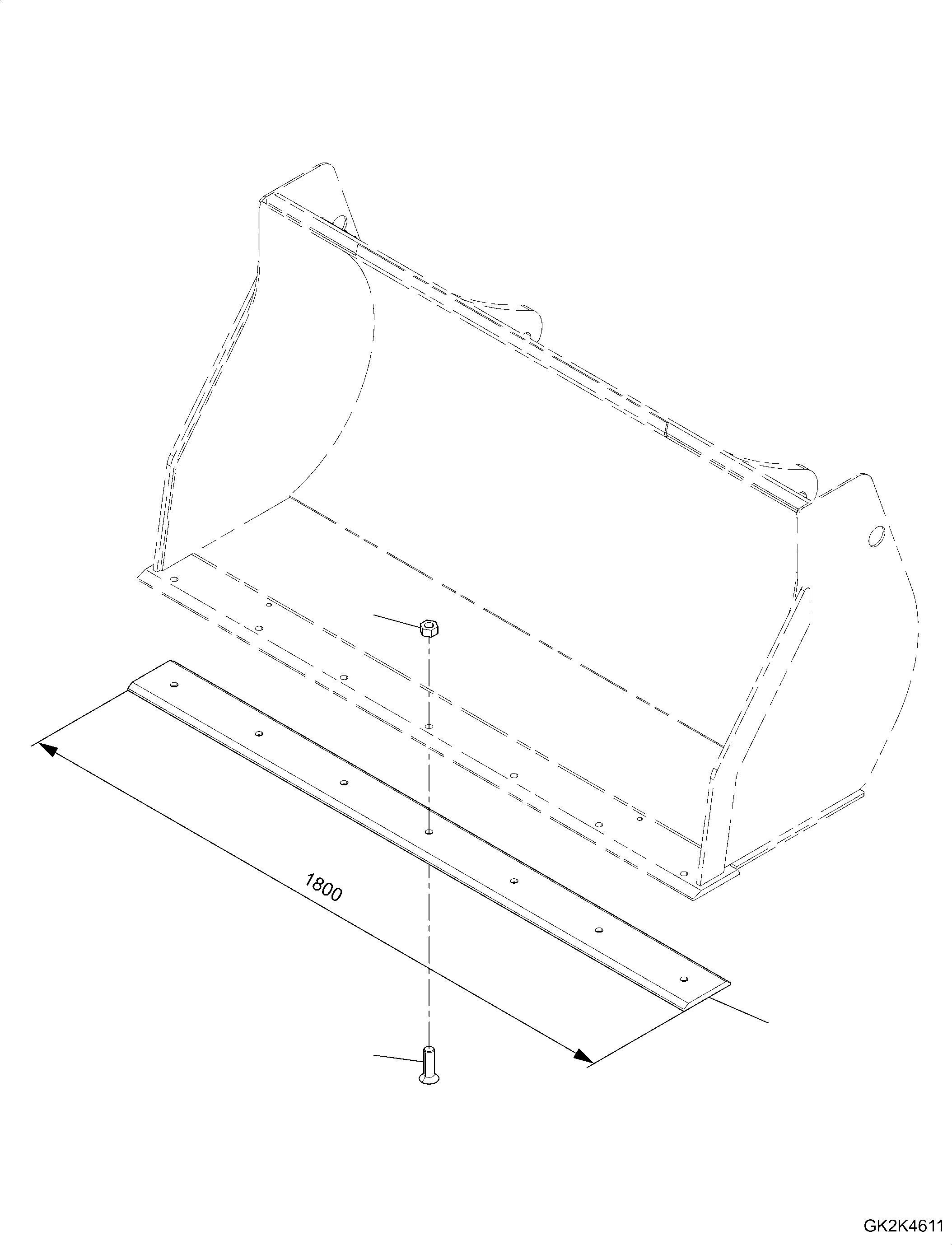 KNIFE 42T-70-22060 KOMATSU